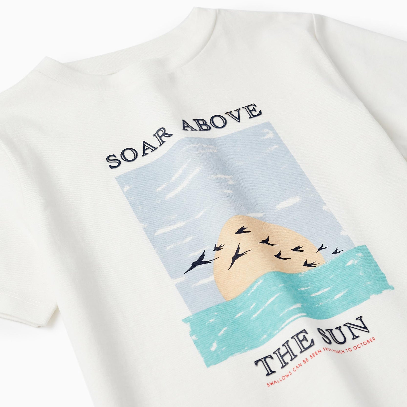 Short Sleeve T-Shirt for Boys 'Soar Above', White