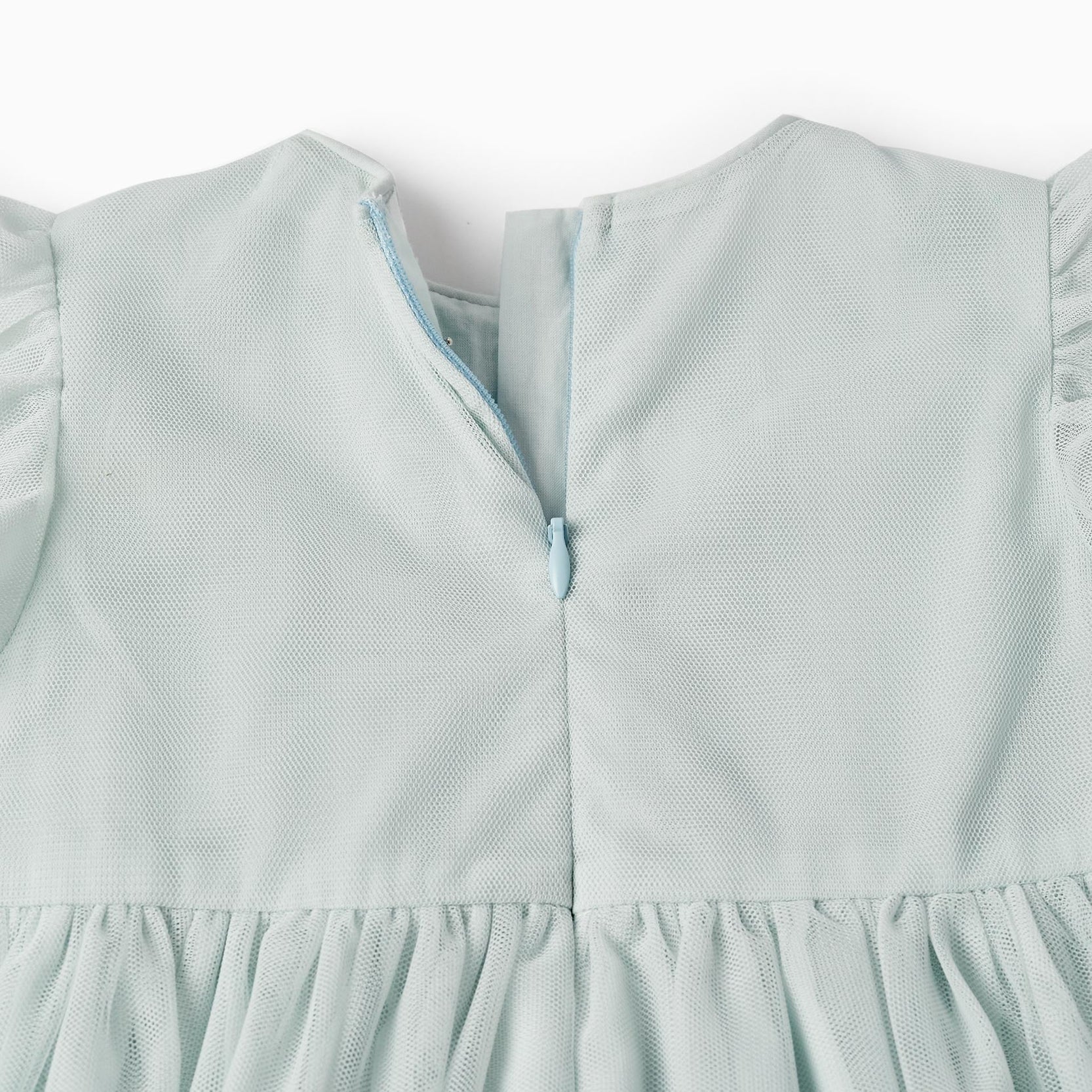 Dress with Tulle and Sequins for Baby Girls, Turquoise/Light Blue