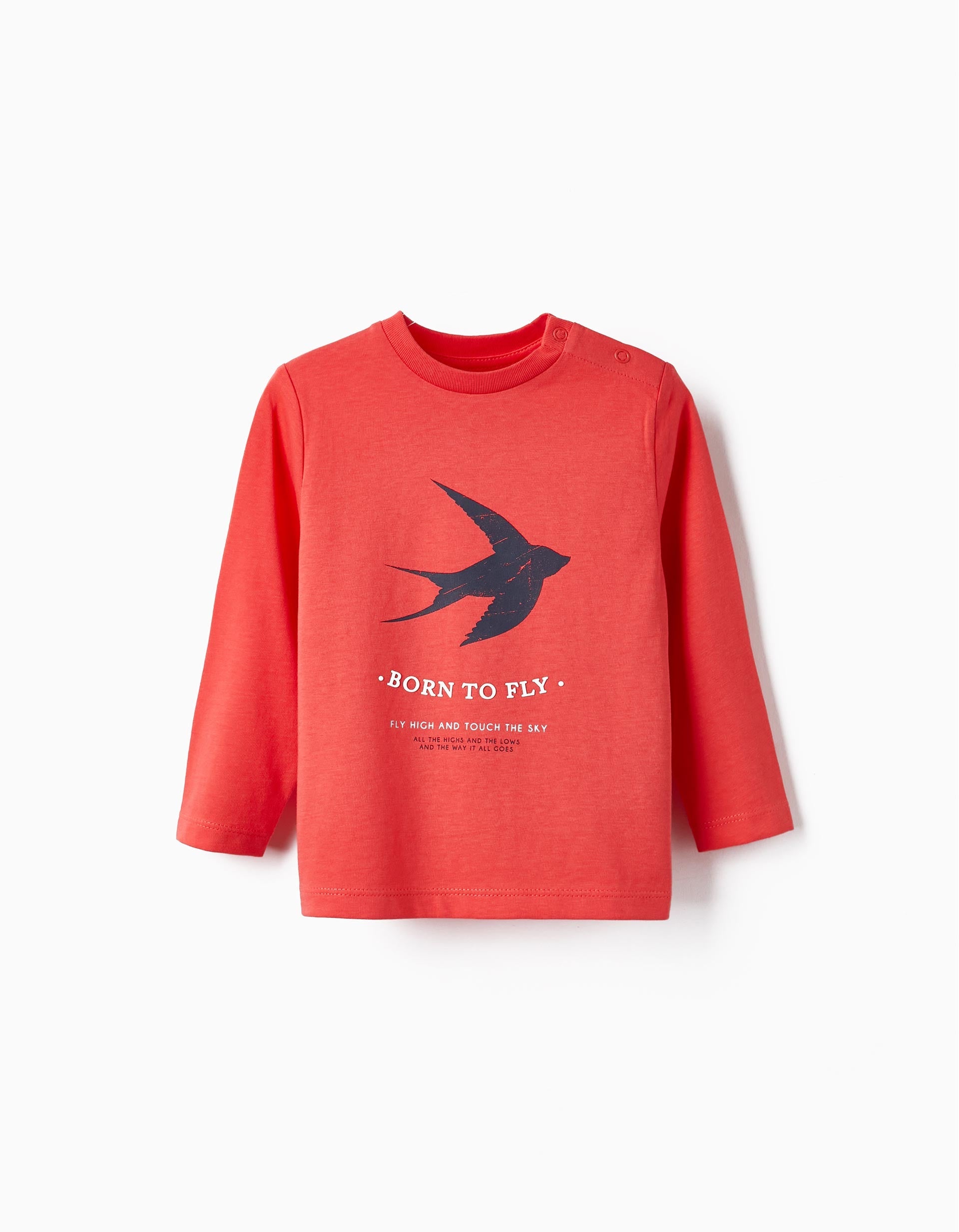Long Sleeve T-Shirt for Baby Boys 'Born to Fly', Red