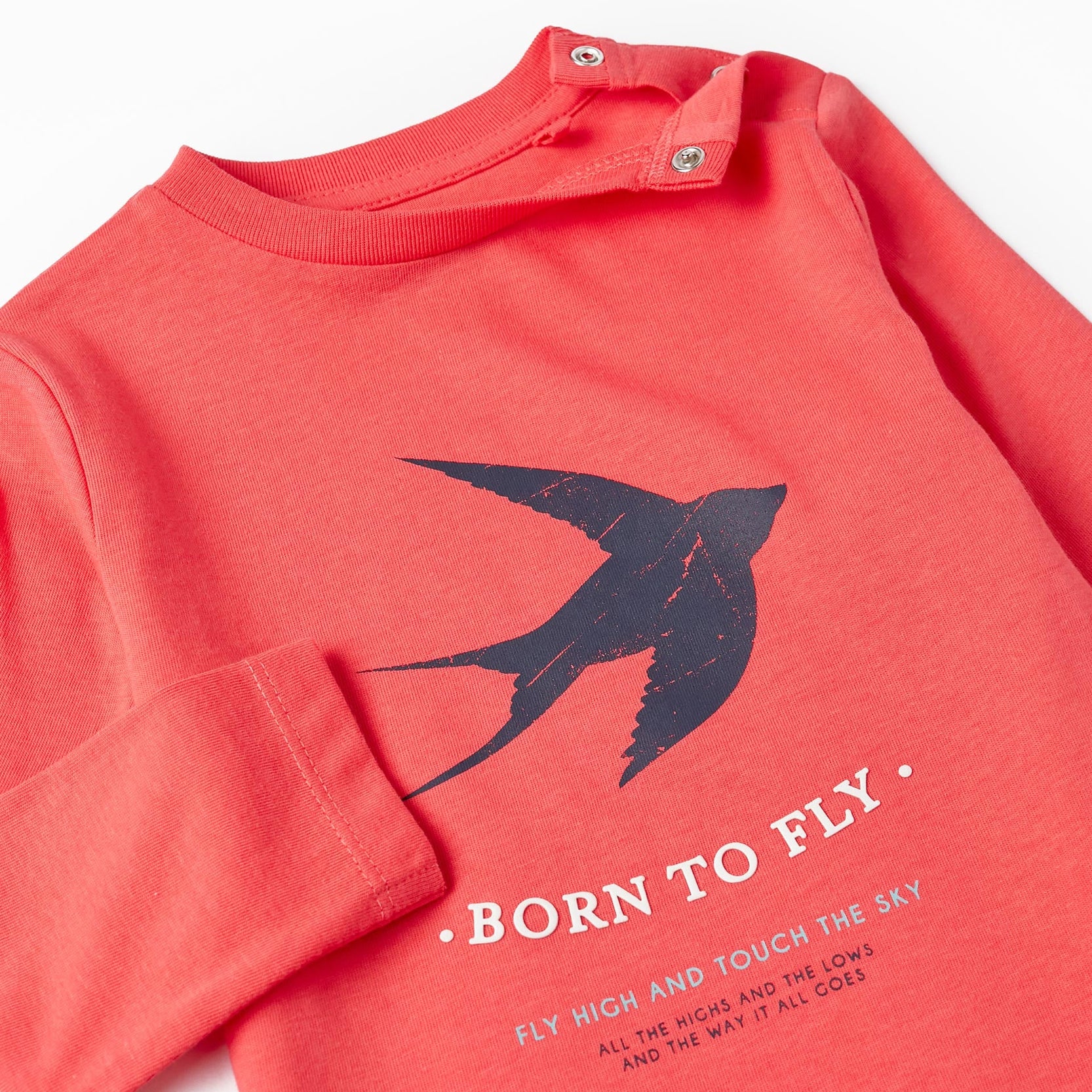 Long Sleeve T-Shirt for Baby Boys 'Born to Fly', Red
