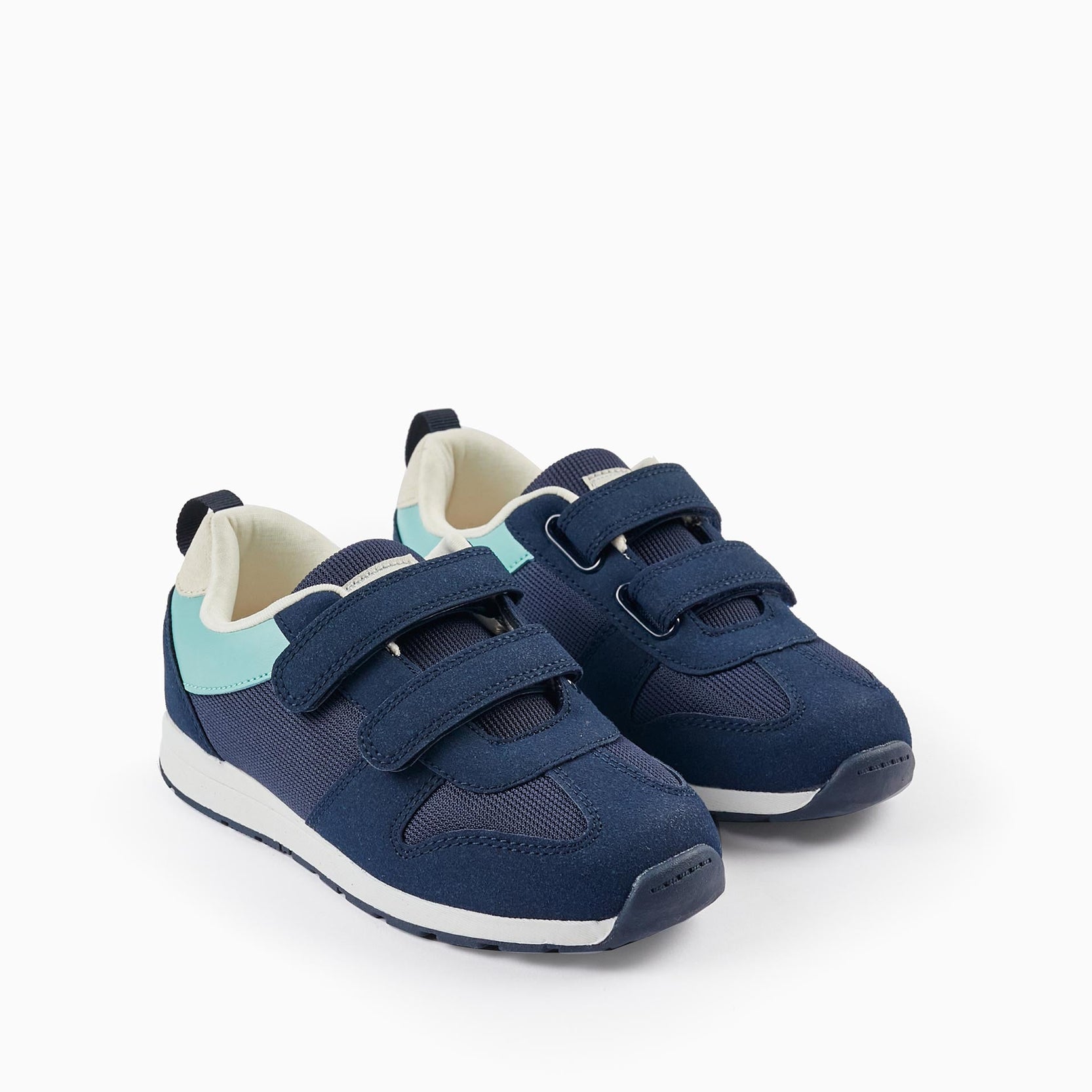 Trainers for Boys, Dark Blue/Light Blue/White