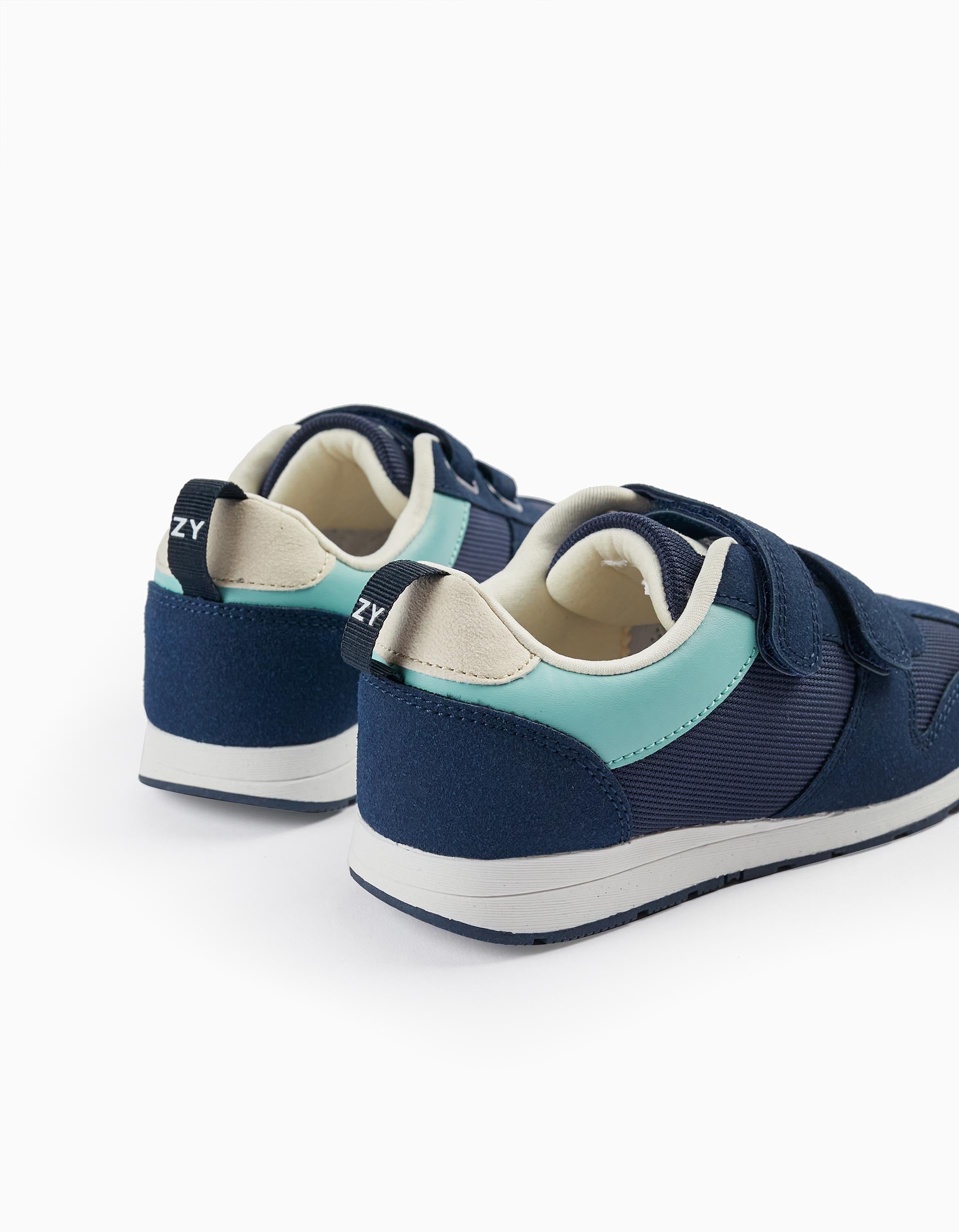 Trainers for Boys, Dark Blue/Light Blue/White
