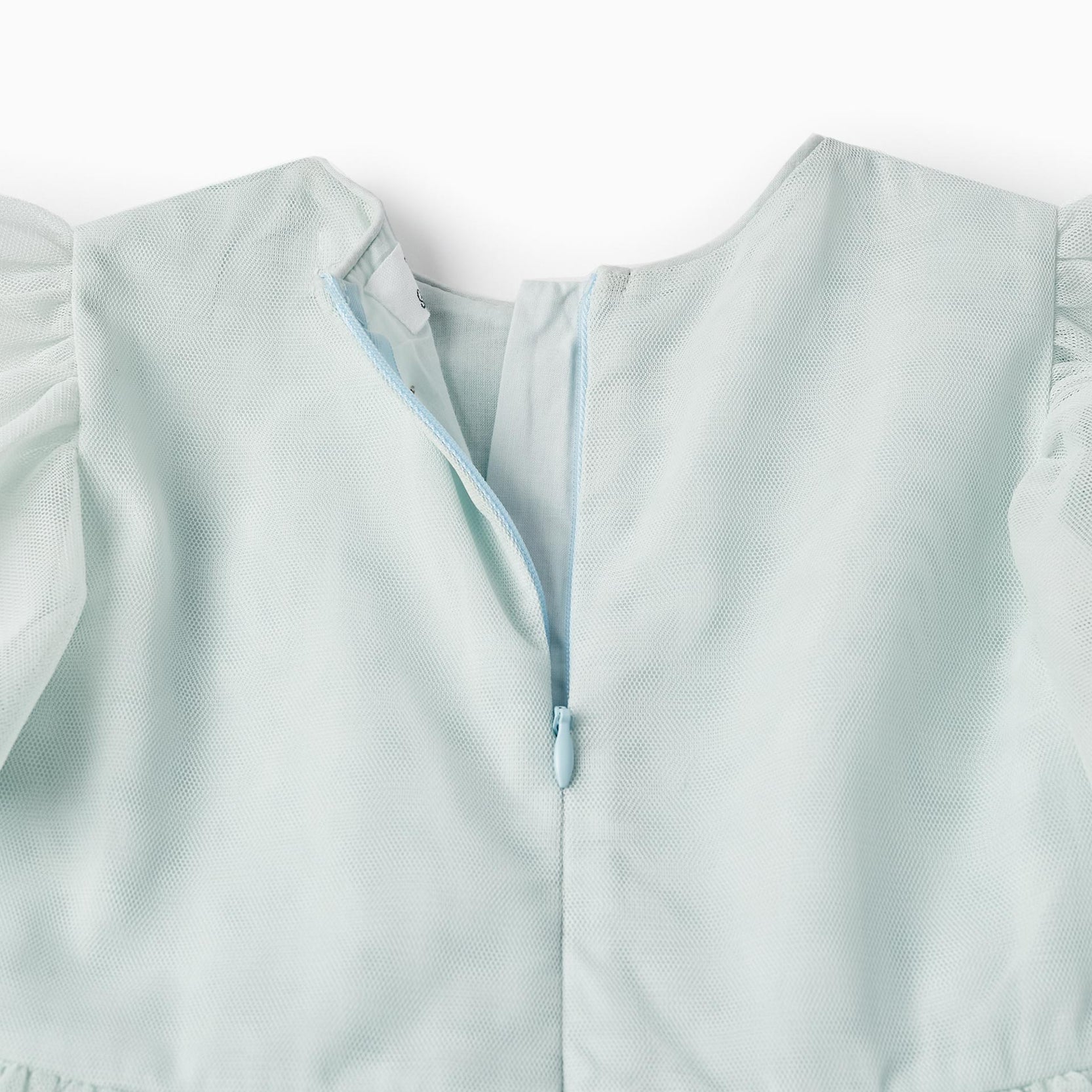 Dress with Tulle and Sequins for Girls, Turquoise/Light Blue