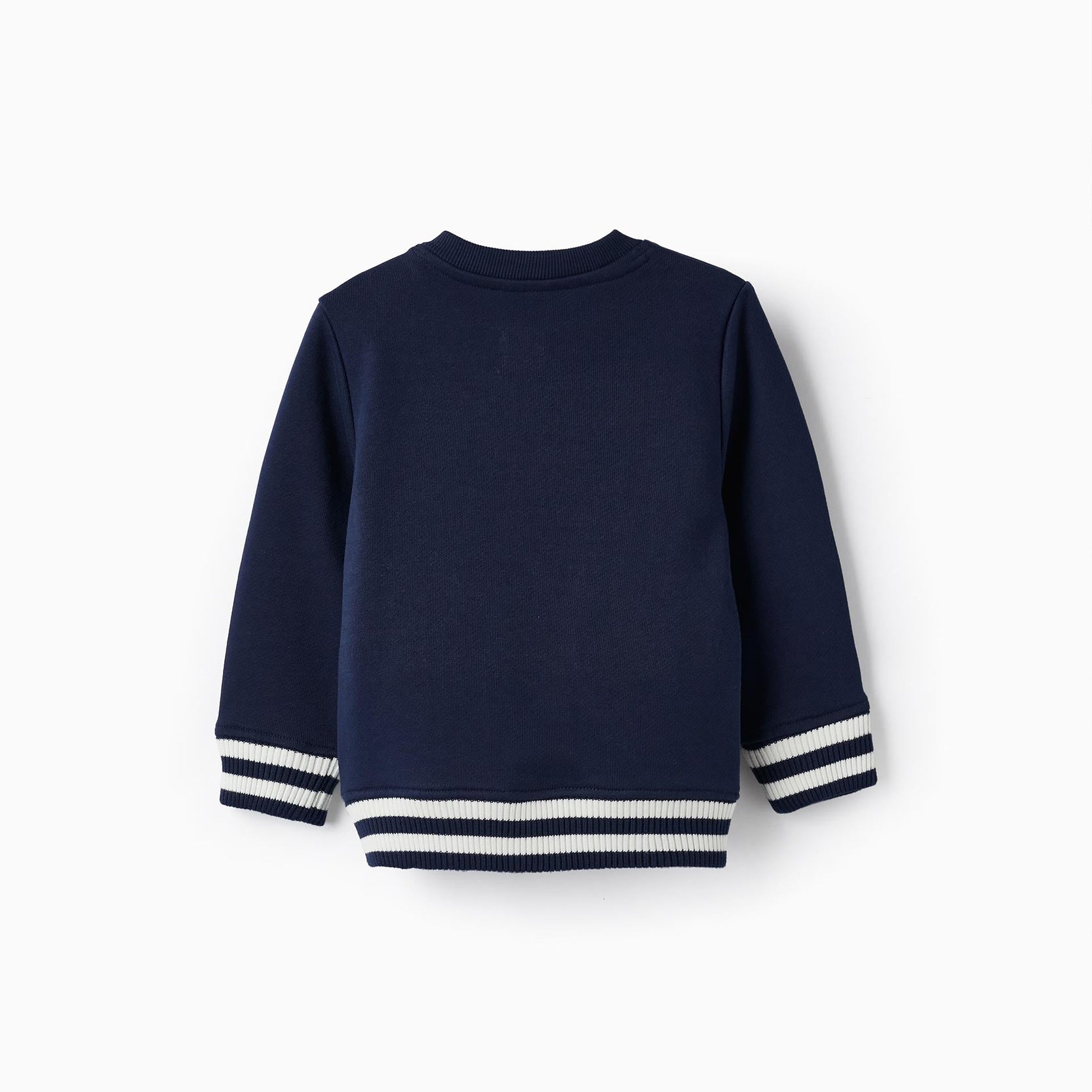 Cotton Sweatshirt for Baby Boy 'Born to Fly', Dark Blue