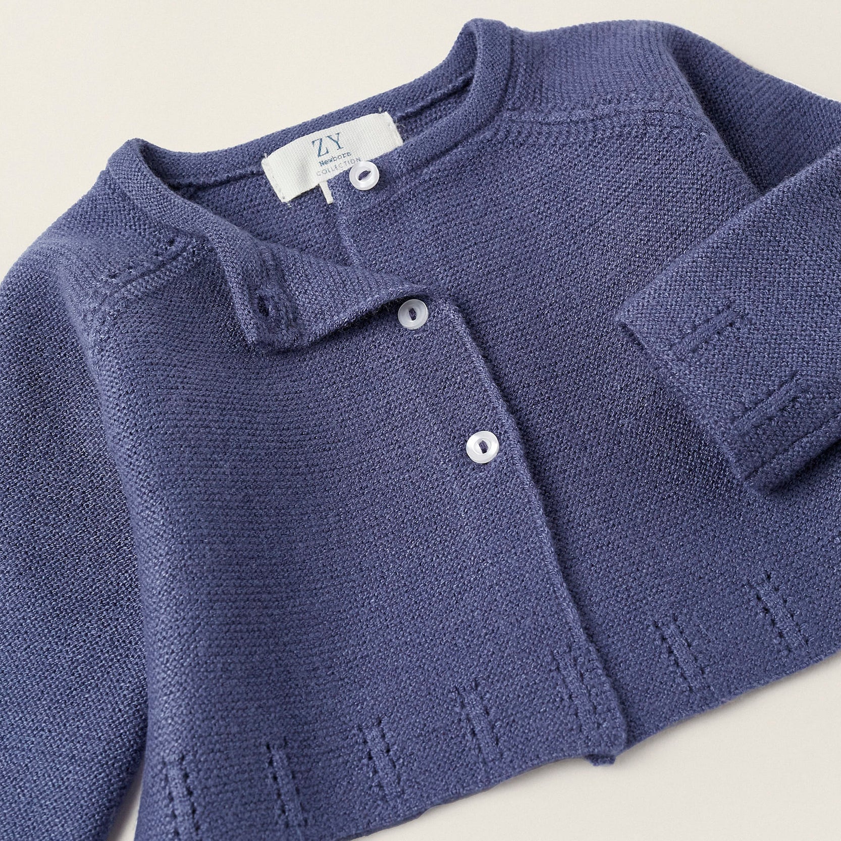 Cardigan for Newborn Girls, Dark Blue