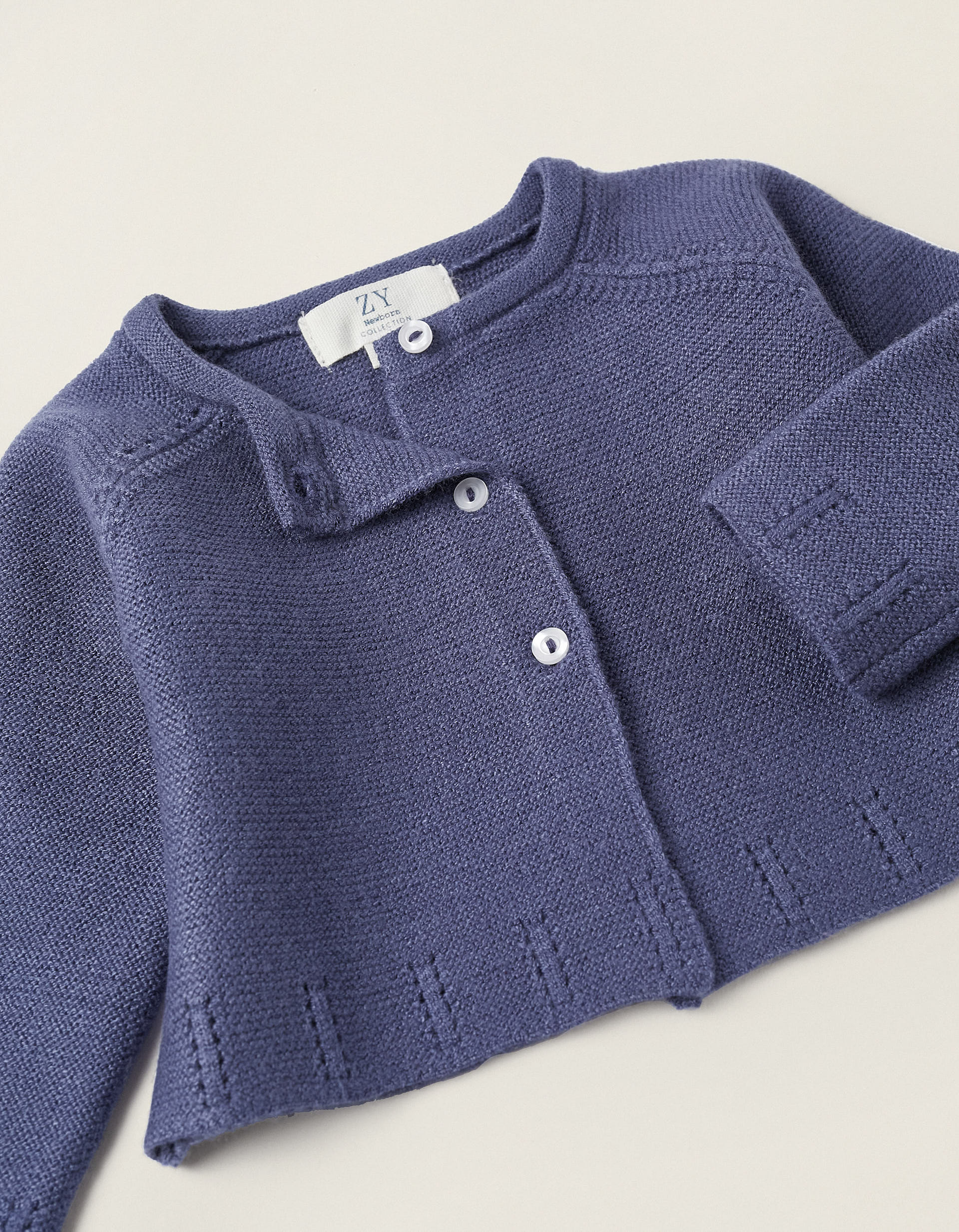 Cardigan for Newborn Girls, Dark Blue