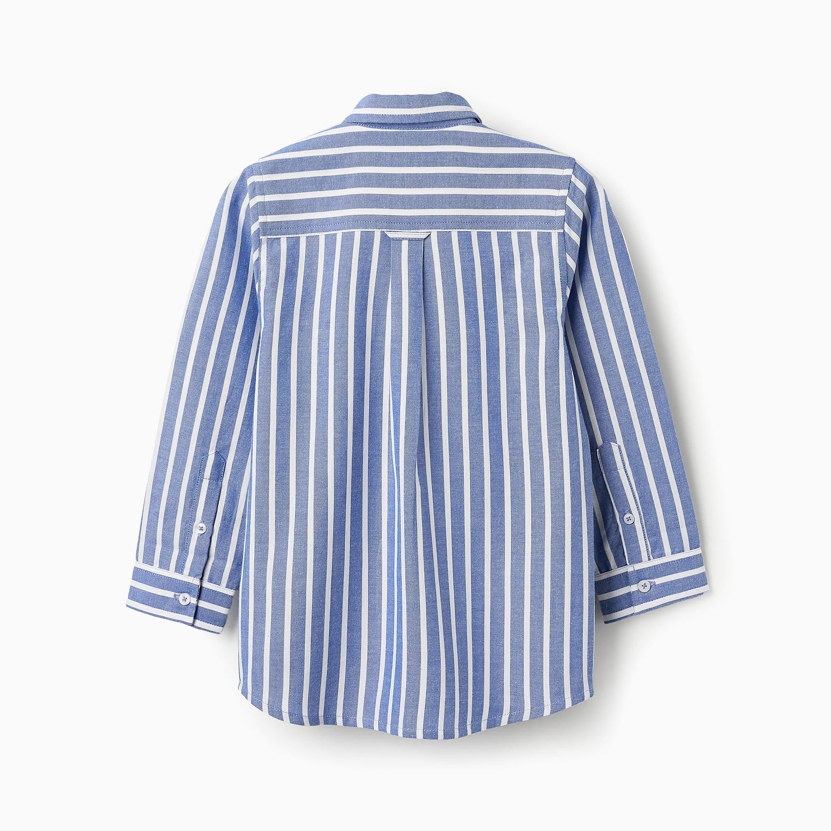 Cotton Striped Shirt for Boys, Blue/White