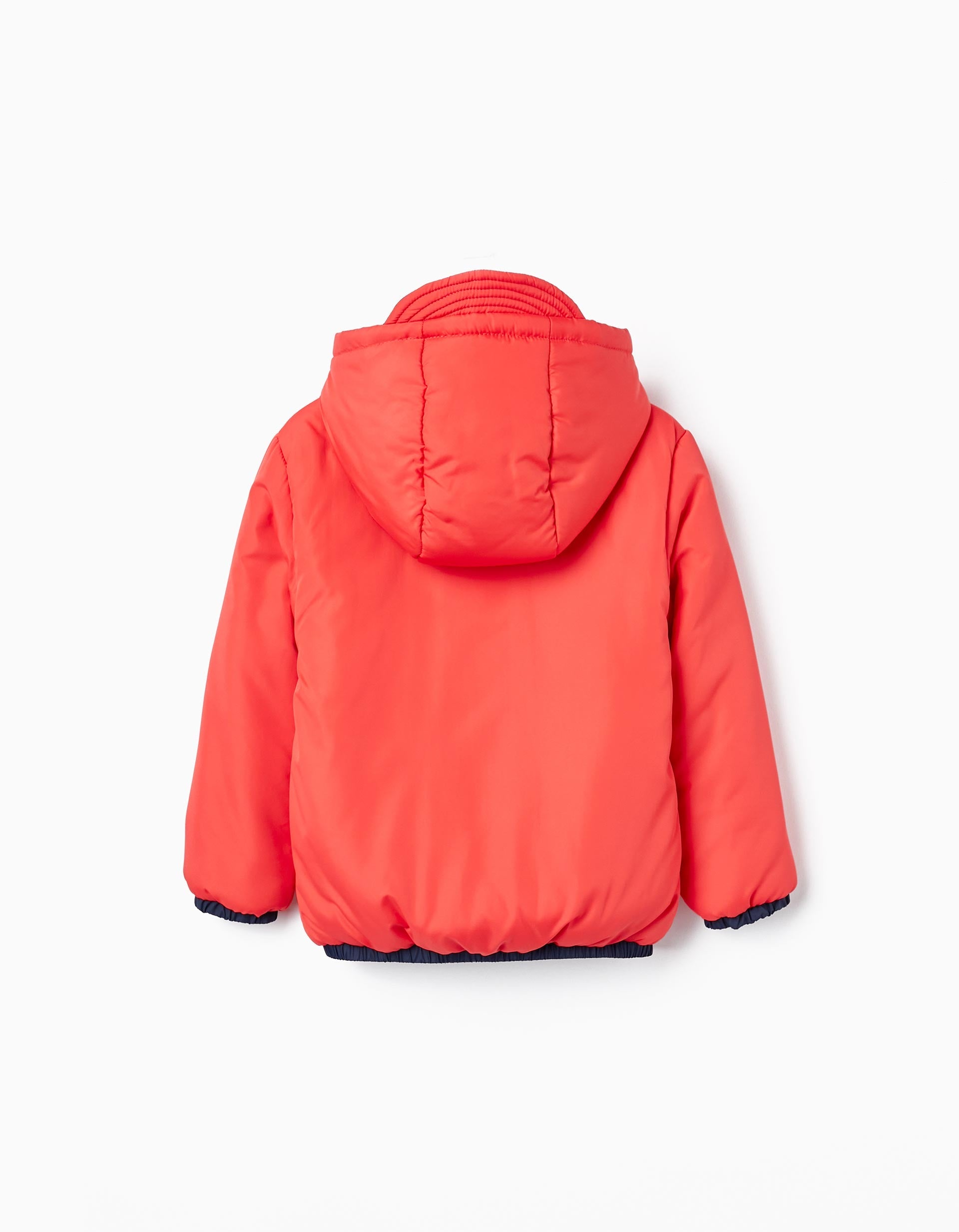 Reversible Padded Jacket for Boys, Red/Dark Blue