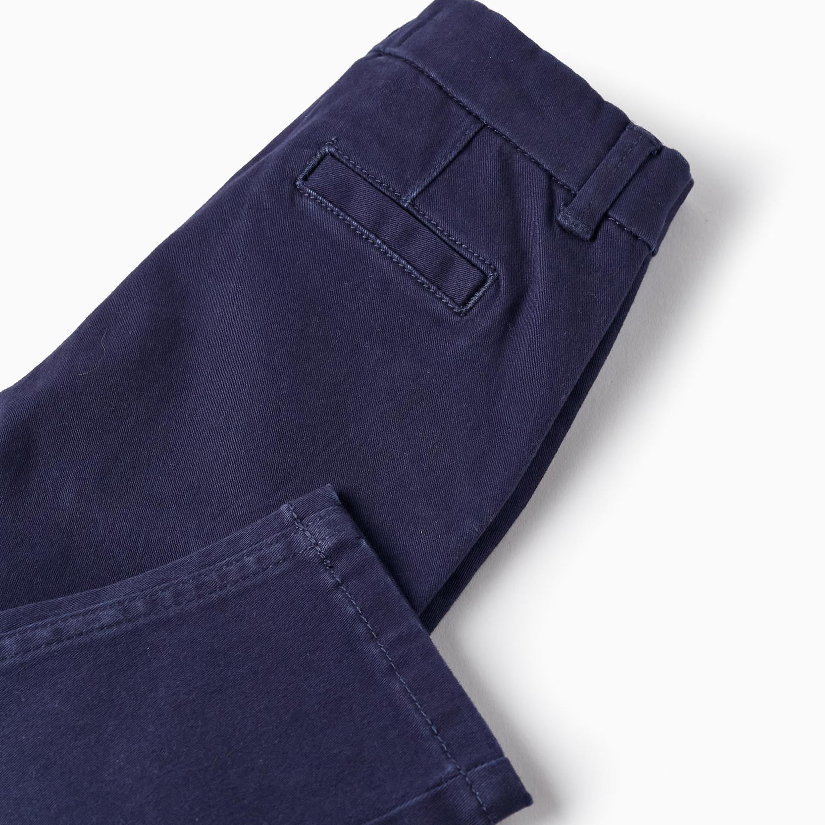 Twill Trousers for Baby Boys, Dark Blue
