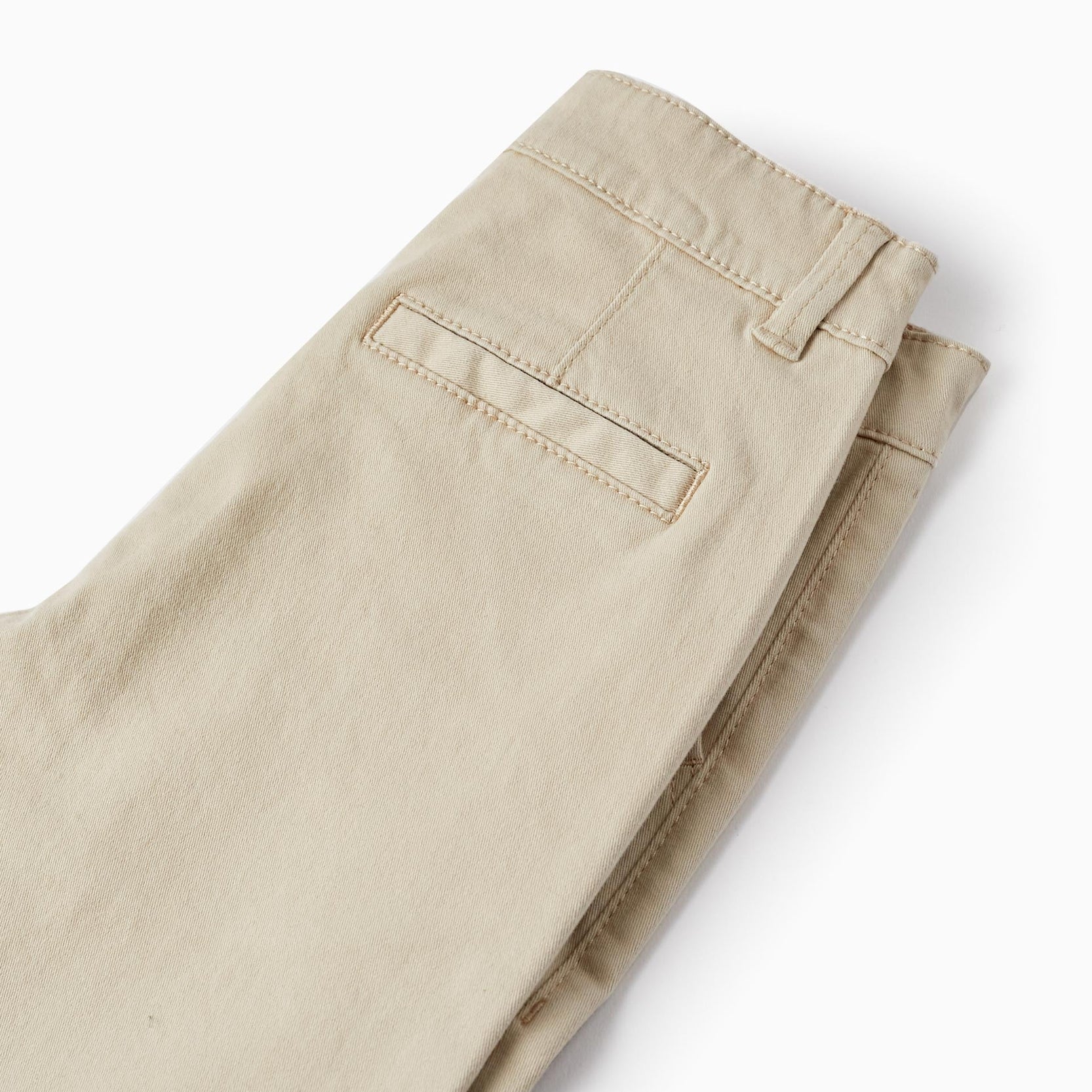 Cotton Chino Trousers for Boys 'Slim Fit', Beige