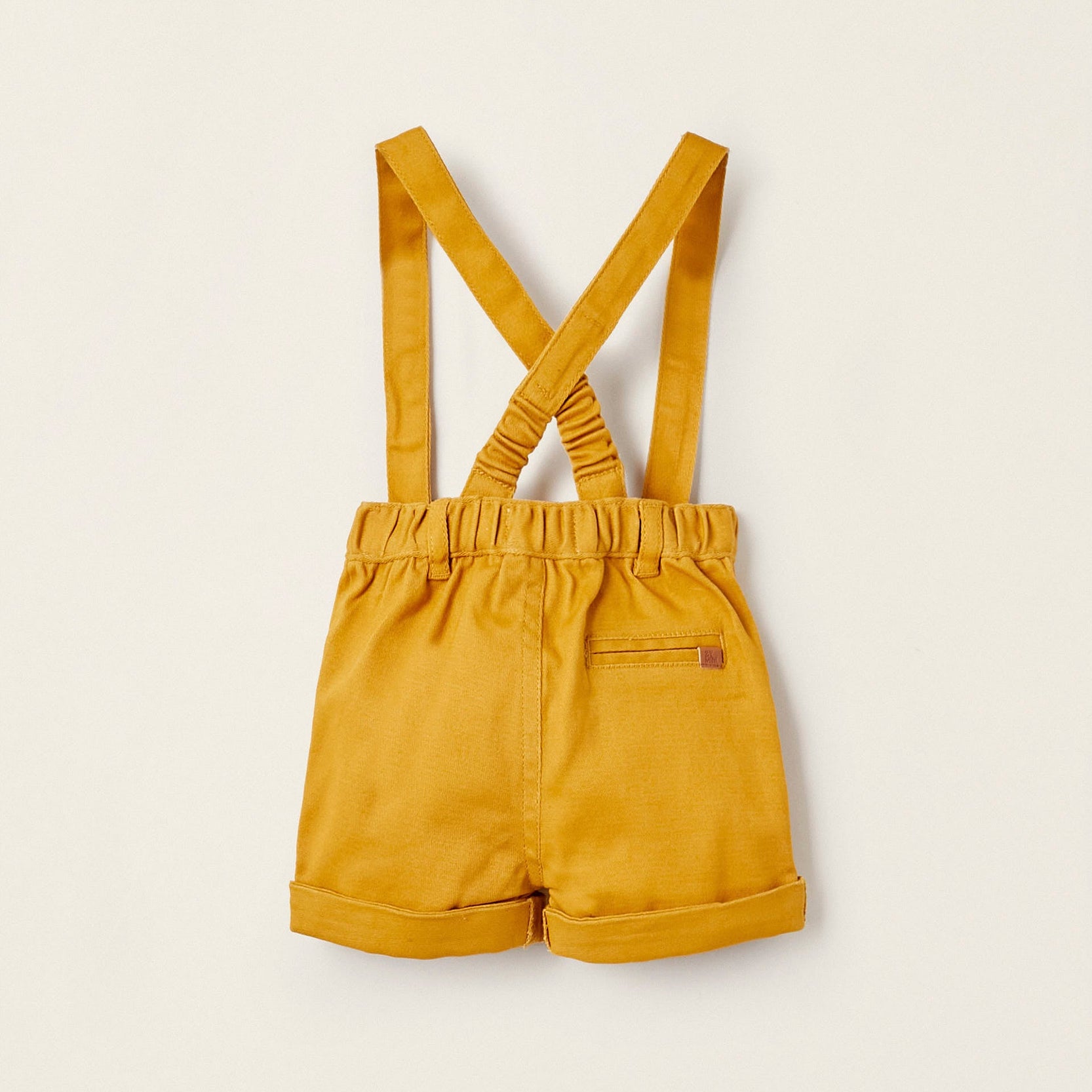 Shorts with Suspenders for Newborn Boys, Orange