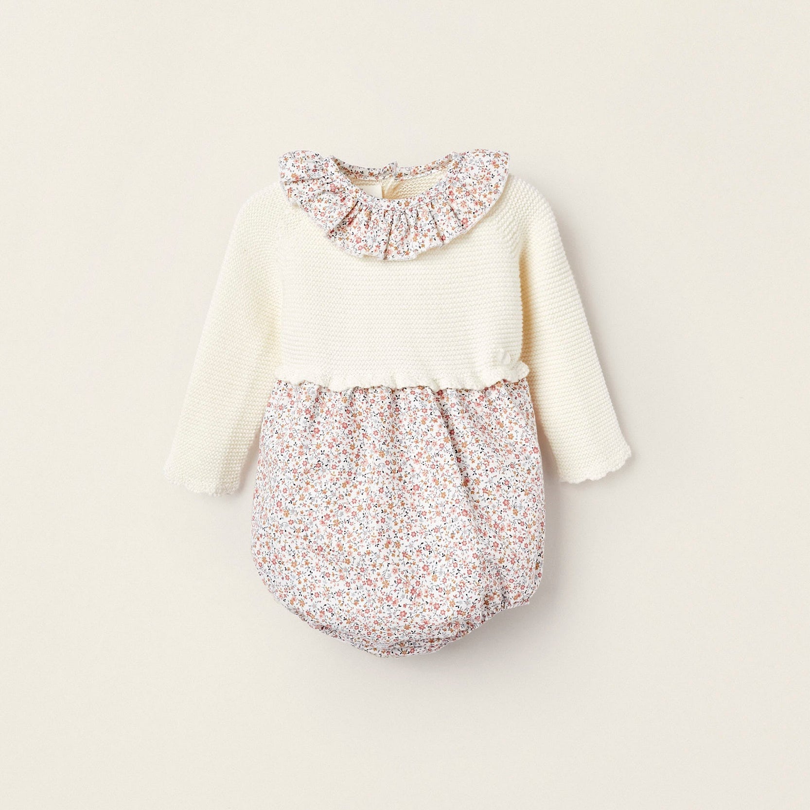 Combined Bodysuit for Newborn Girls 'Floral', Multicolour