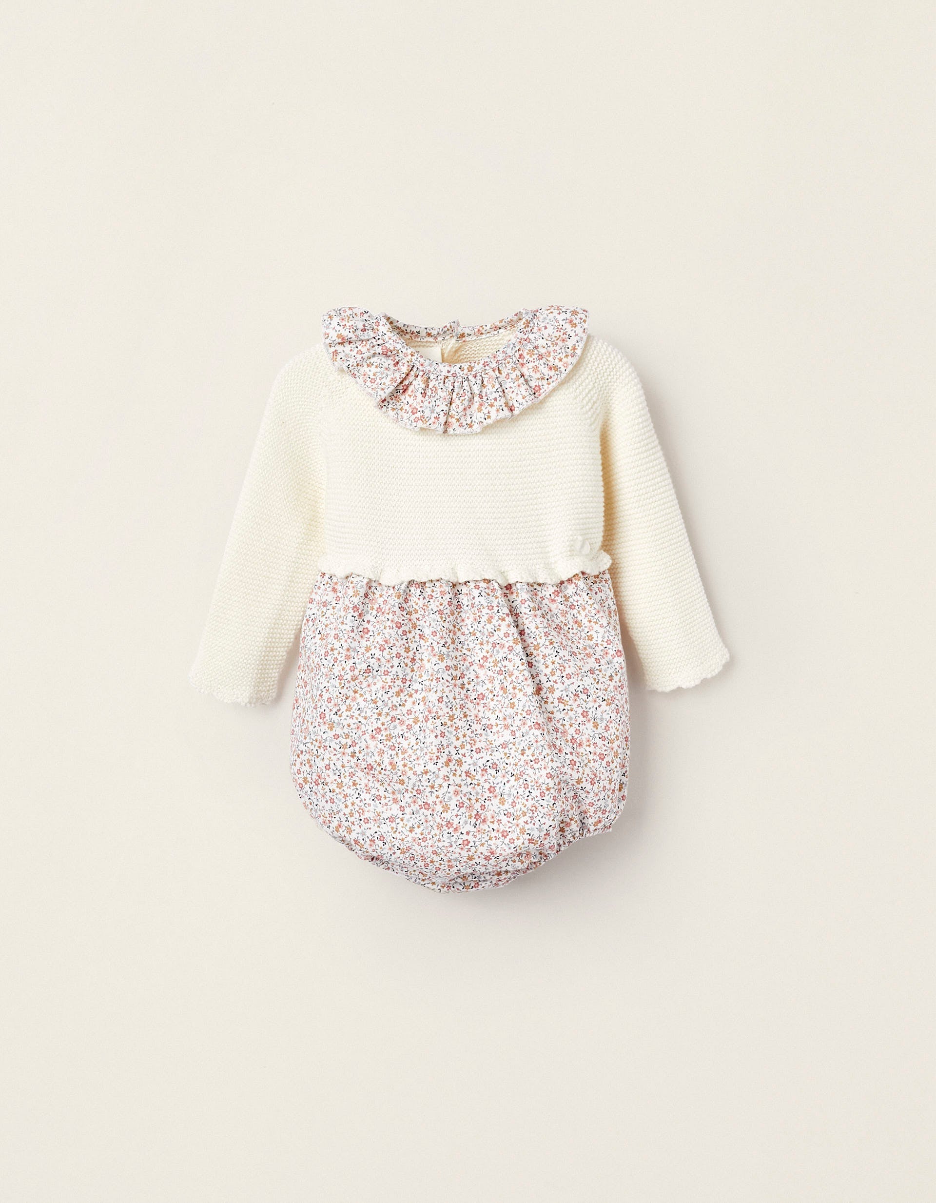 Combined Bodysuit for Newborn Girls 'Floral', Multicolour
