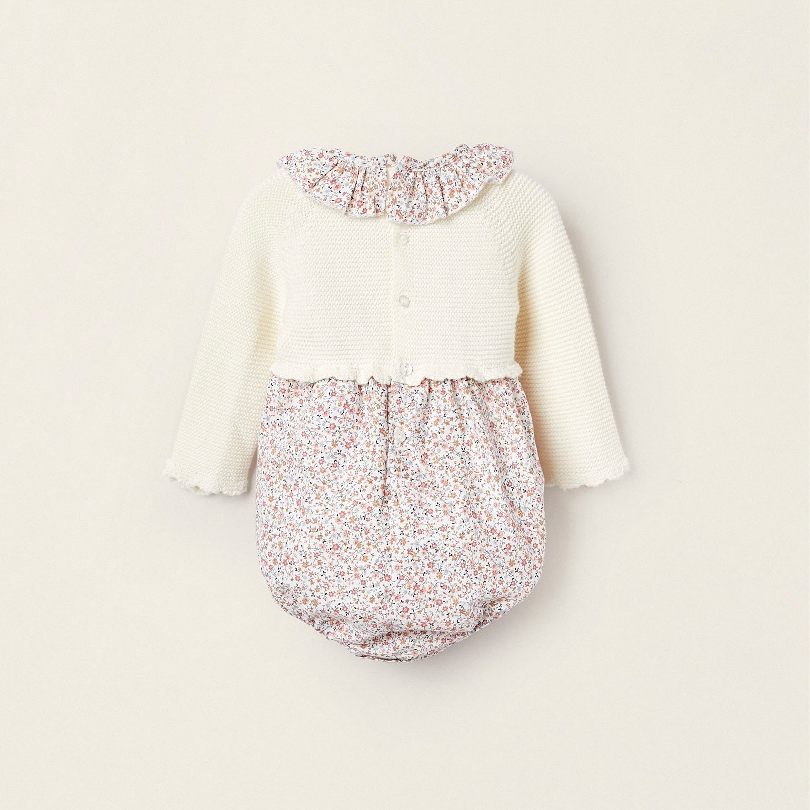 Combined Bodysuit for Newborn Girls 'Floral', Multicolour