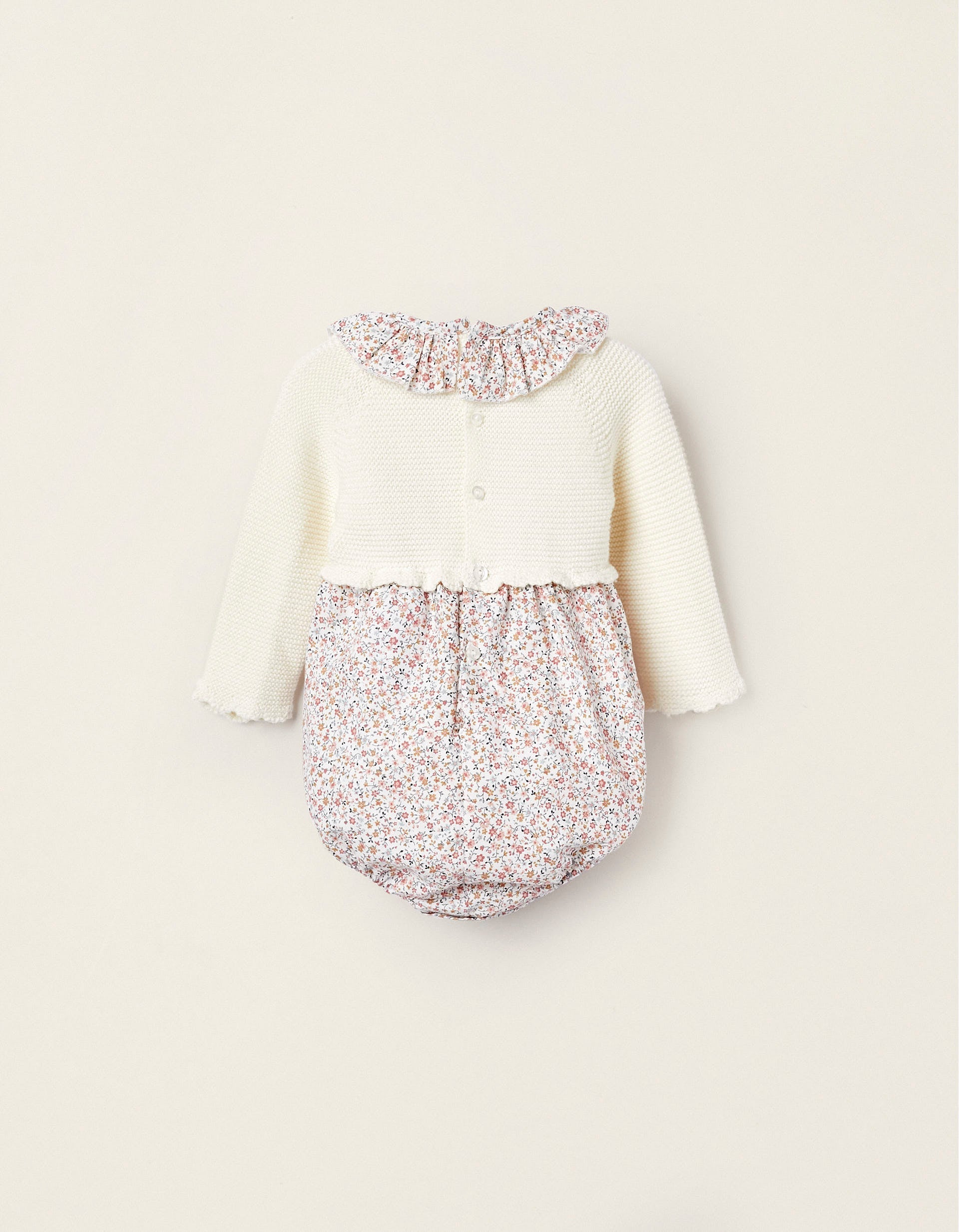 Combined Bodysuit for Newborn Girls 'Floral', Multicolour