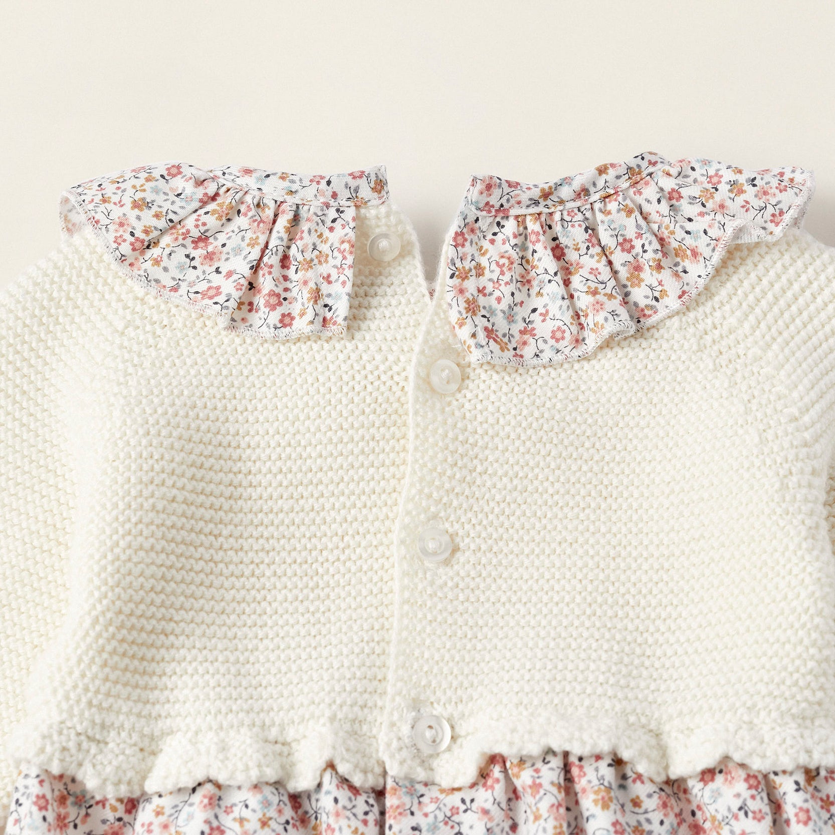Combined Bodysuit for Newborn Girls 'Floral', Multicolour