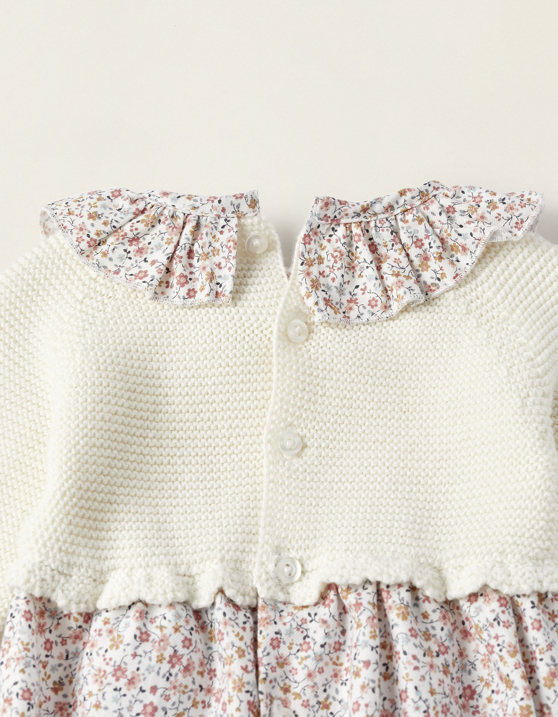 Combined Bodysuit for Newborn Girls 'Floral', Multicolour