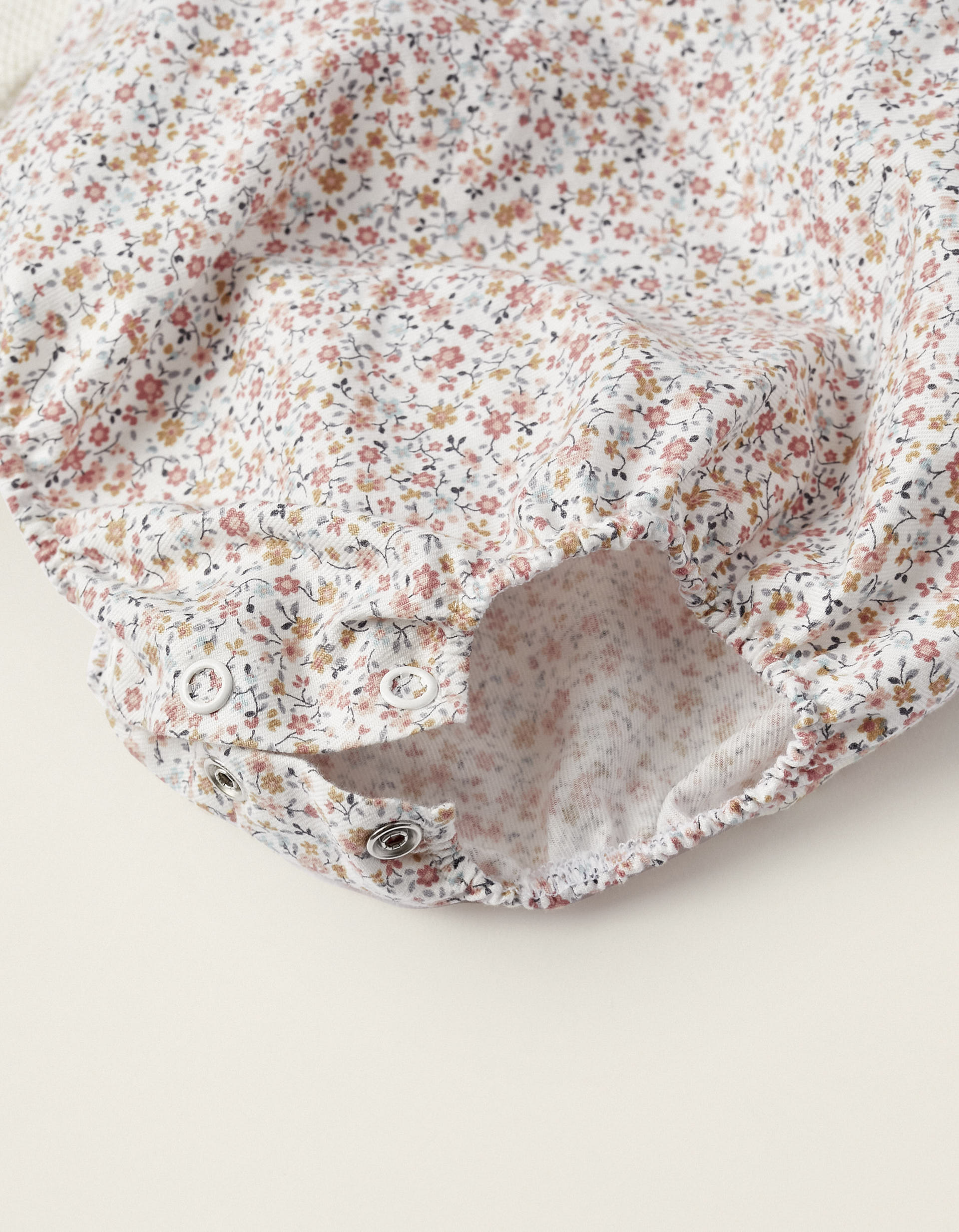 Combined Bodysuit for Newborn Girls 'Floral', Multicolour