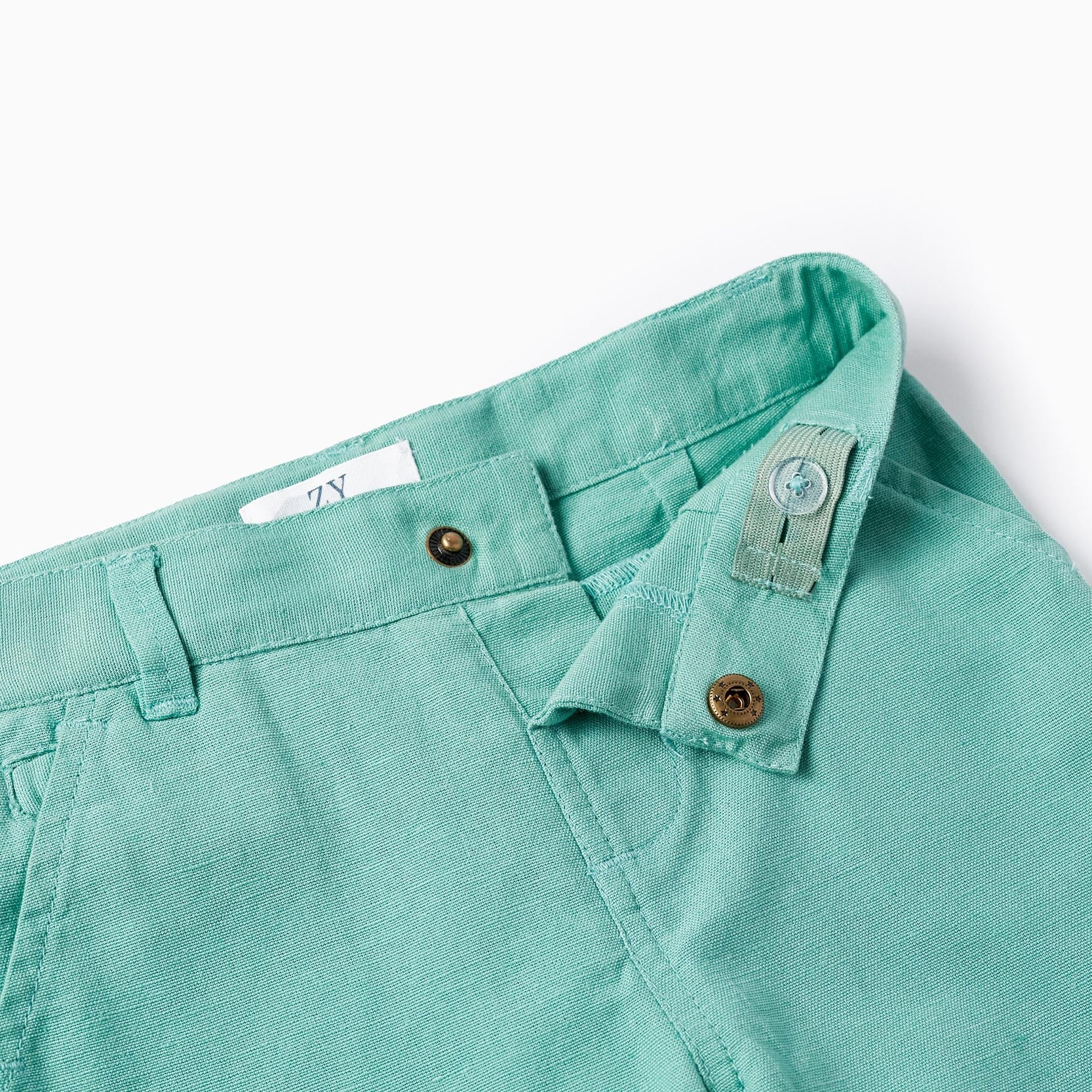 Linen Shorts for Baby Boys 'B&S', Green