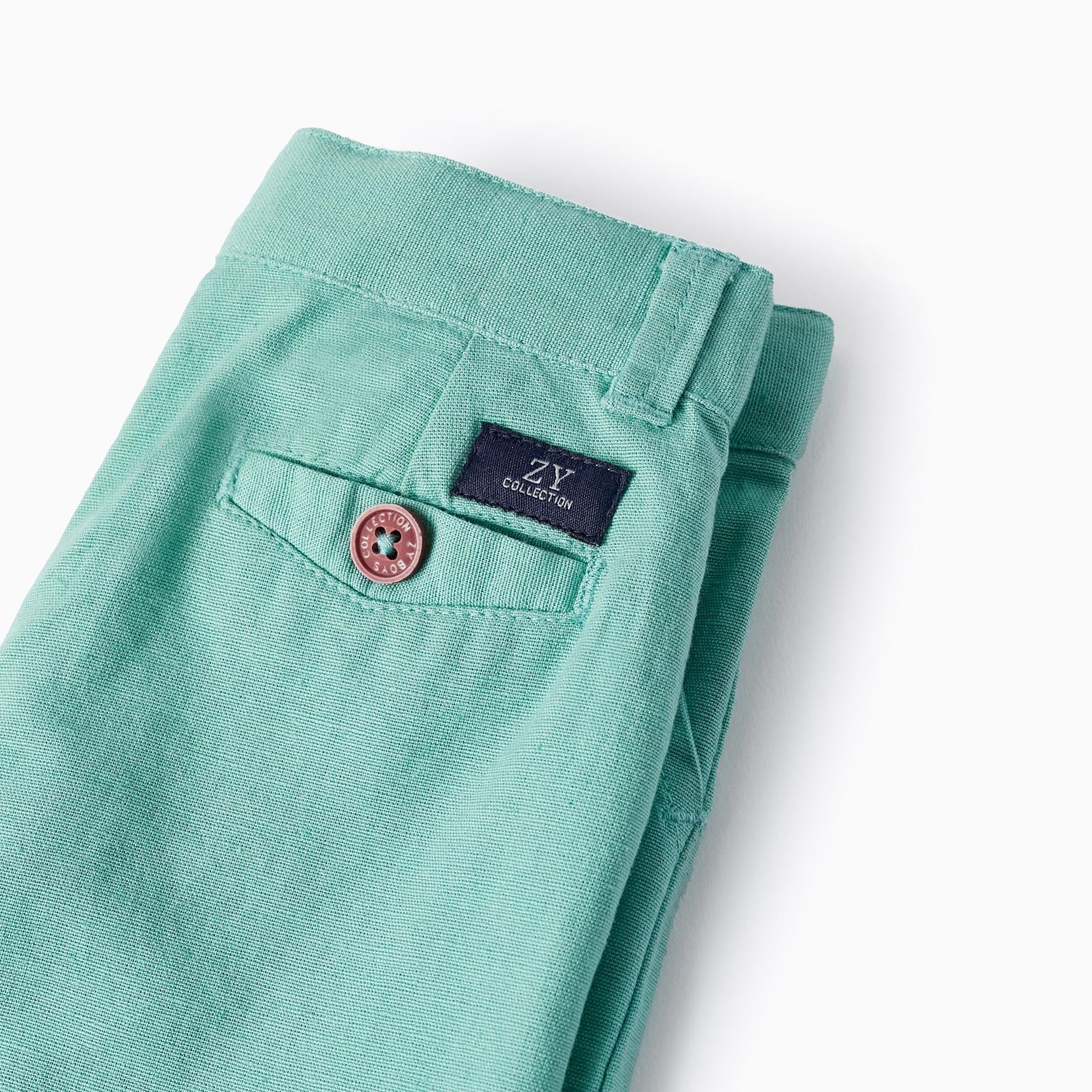 Linen Shorts for Baby Boys 'B&S', Green