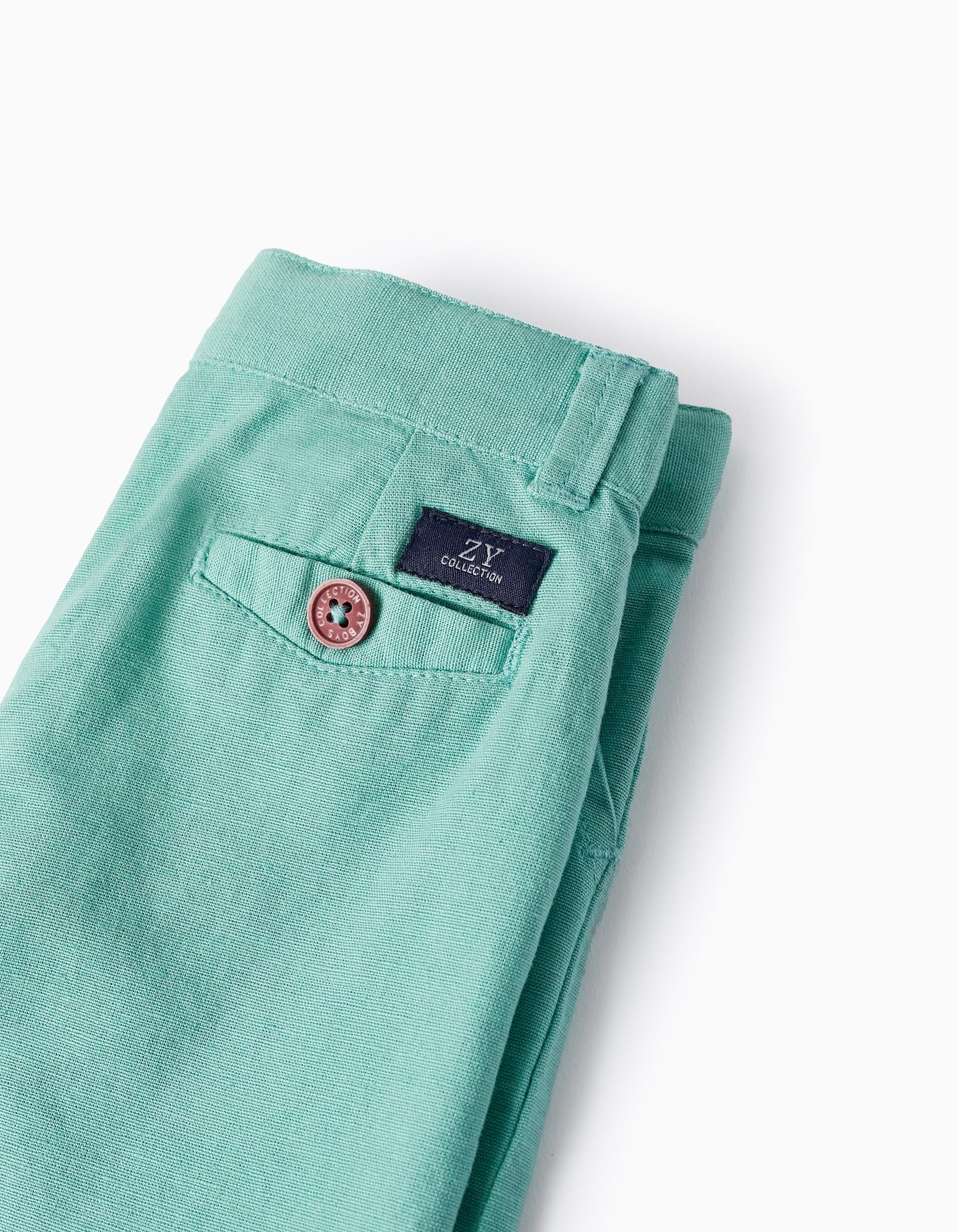 Linen Shorts for Baby Boys 'B&S', Green