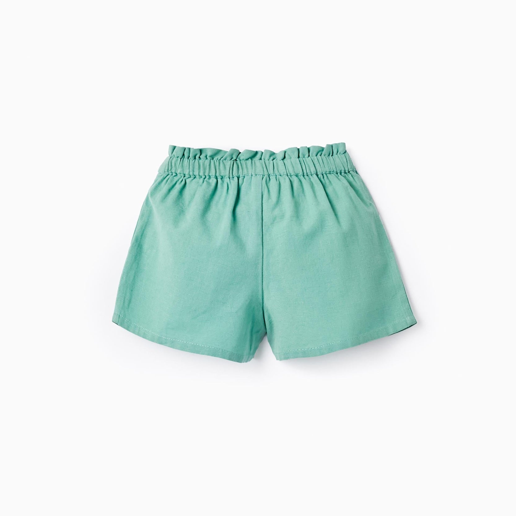Linen Shorts for Baby Girls 'B&S', Green
