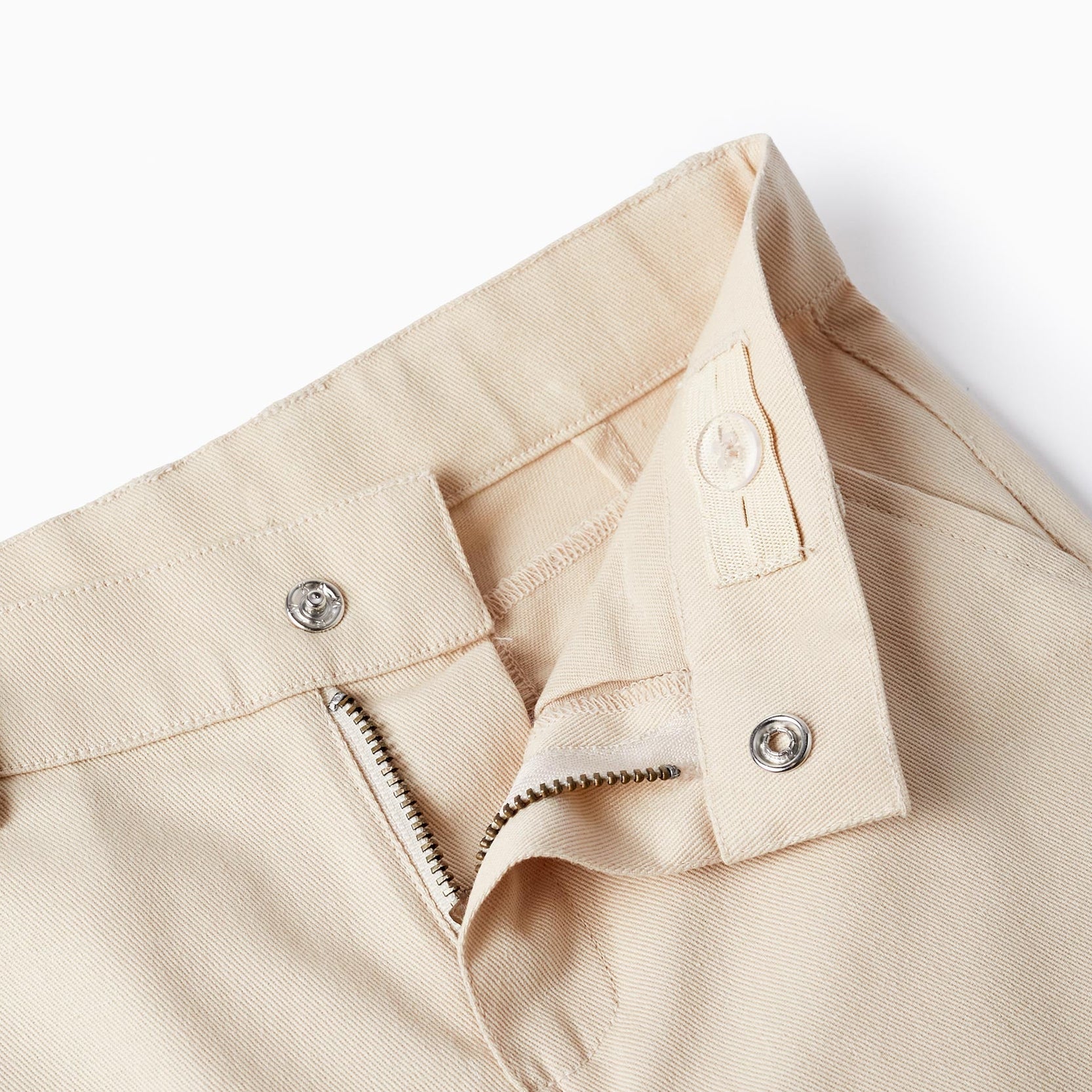 Shirt + Bow Tie + Shorts for Baby Boys, White/Beige