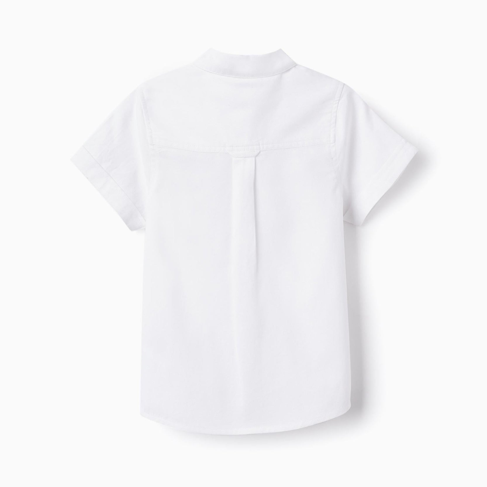 Short Sleeve Cotton Shirt for Boys 'B&S', White