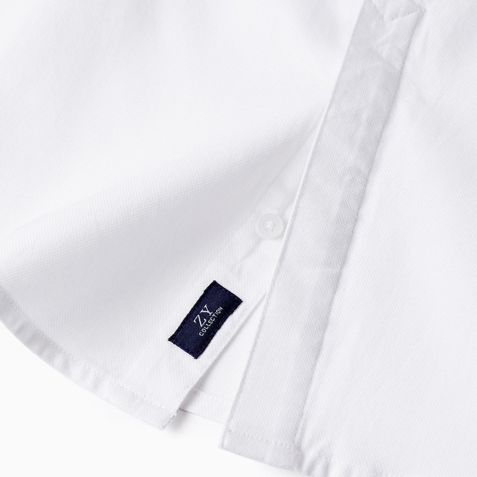 Short Sleeve Cotton Shirt for Boys 'B&S', White