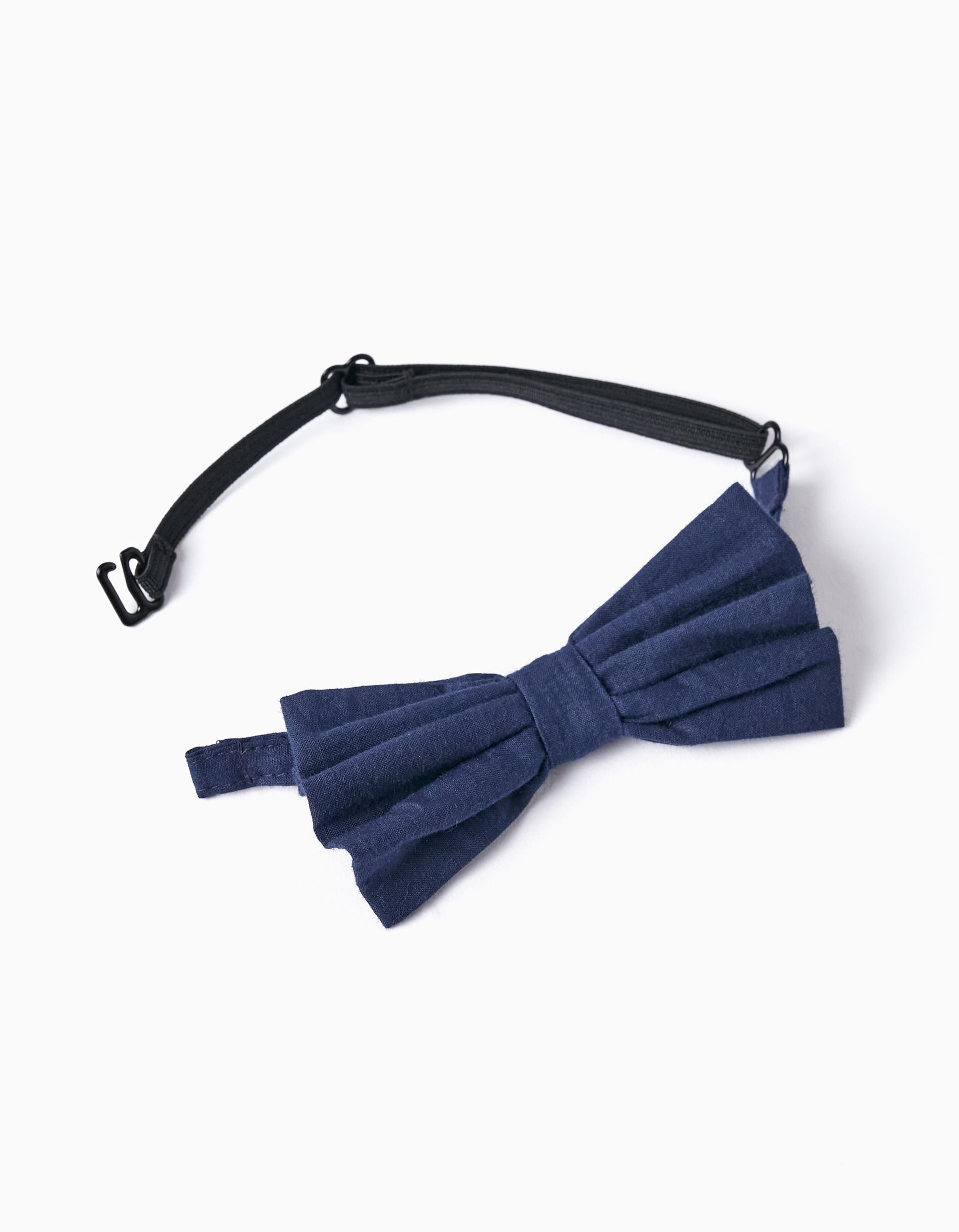 Shirt + Bow Tie + Shorts for Boys, White/Beige