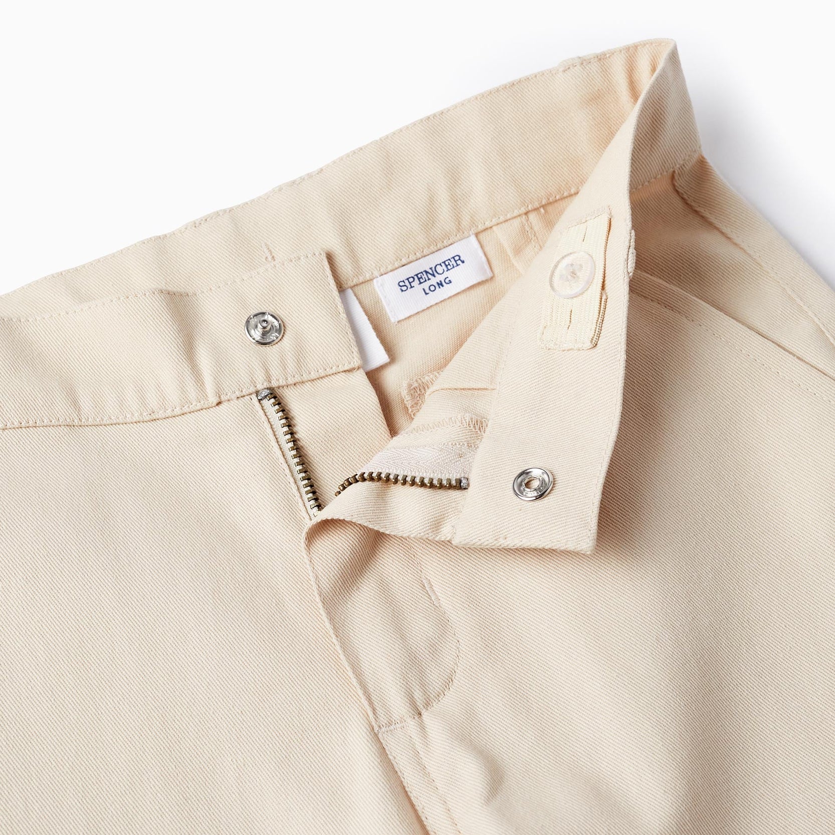 Shirt + Bow Tie + Shorts for Boys, White/Beige