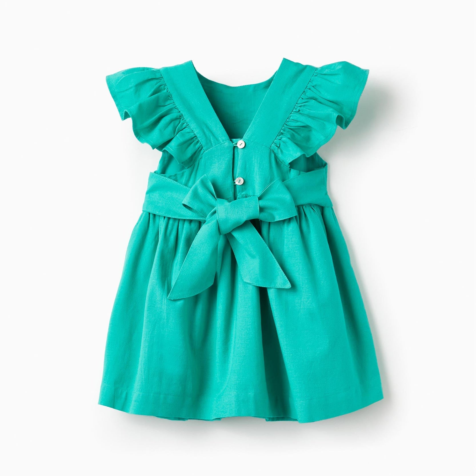 Cotton Dress for Baby Girls 'Special Days', Green