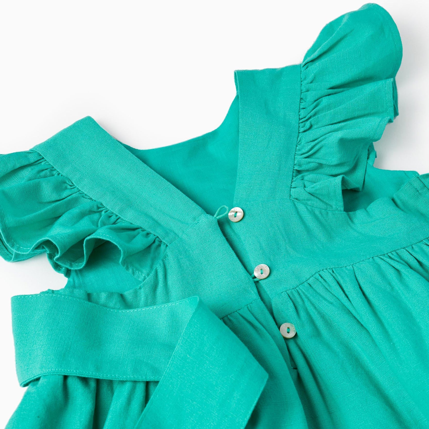 Cotton Dress for Baby Girls 'Special Days', Green