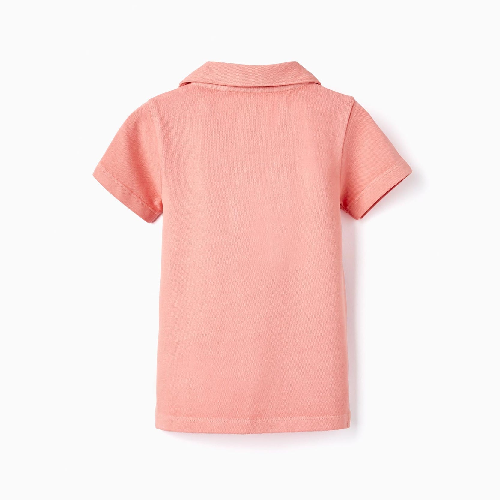 Buttonless Cotton Polo for Baby Boys 'B&S', Coral