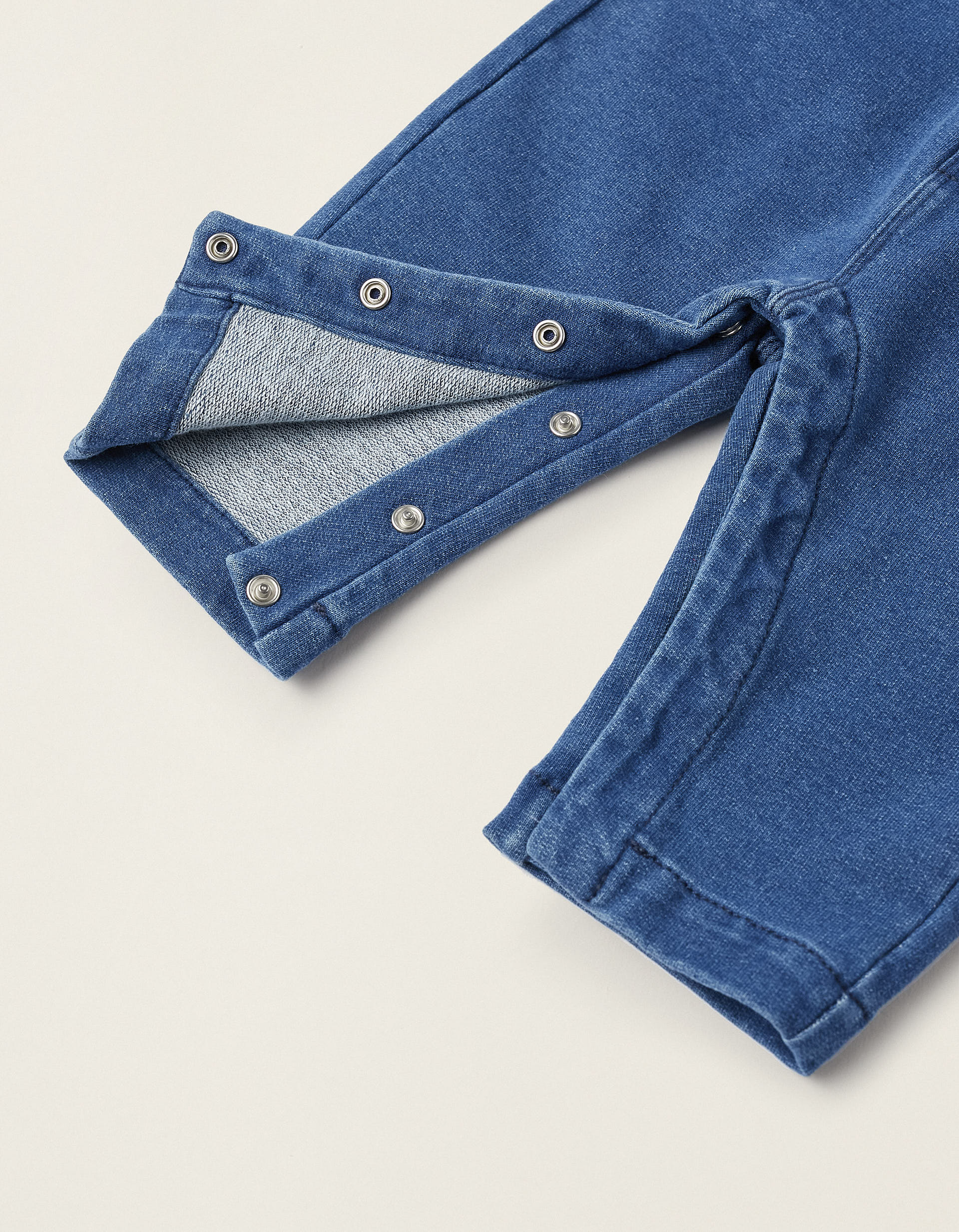 Long Sleeve Bodysuit + Denim Dungarees for Newborn Boys, Blue