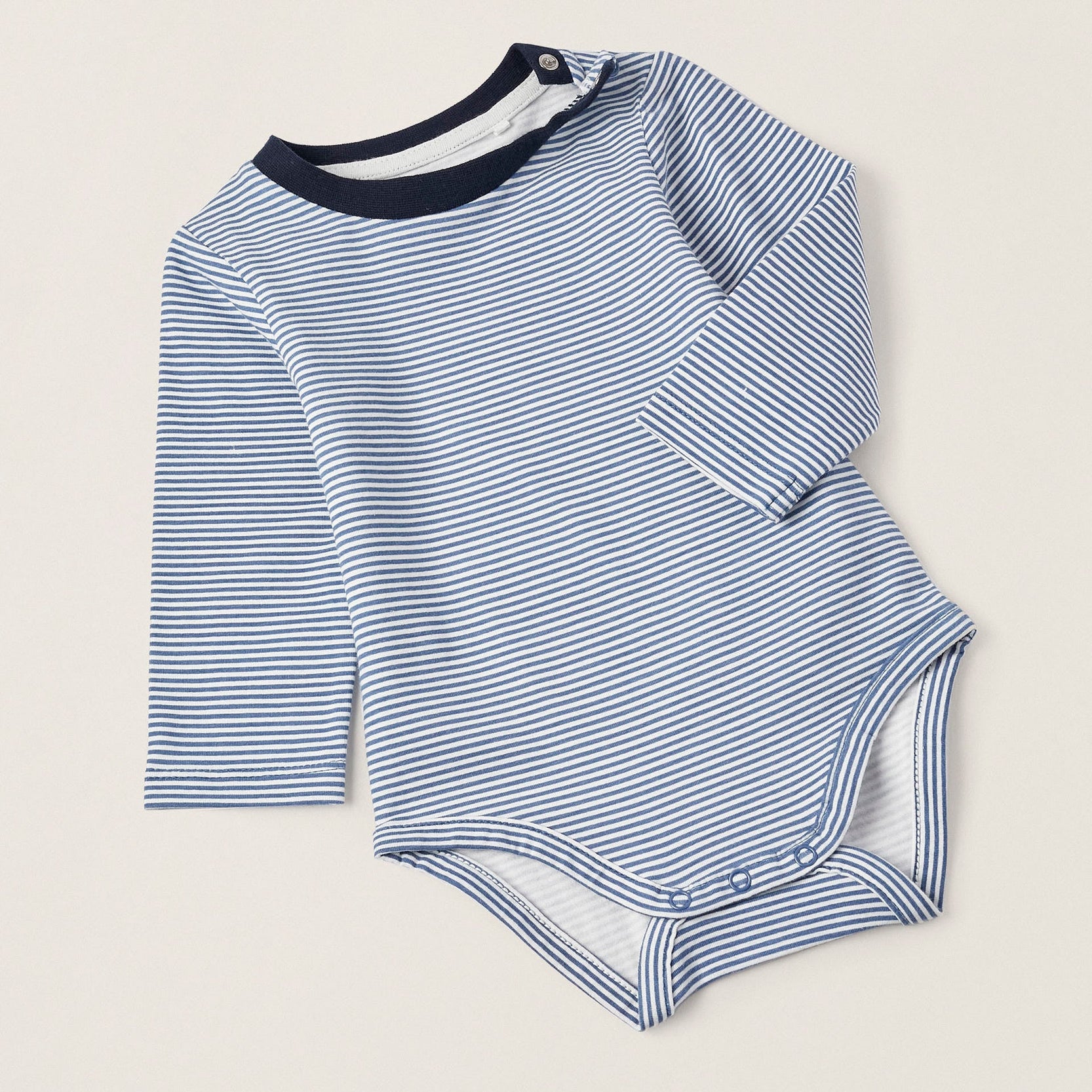 Long Sleeve Bodysuit + Denim Dungarees for Newborn Boys, Blue