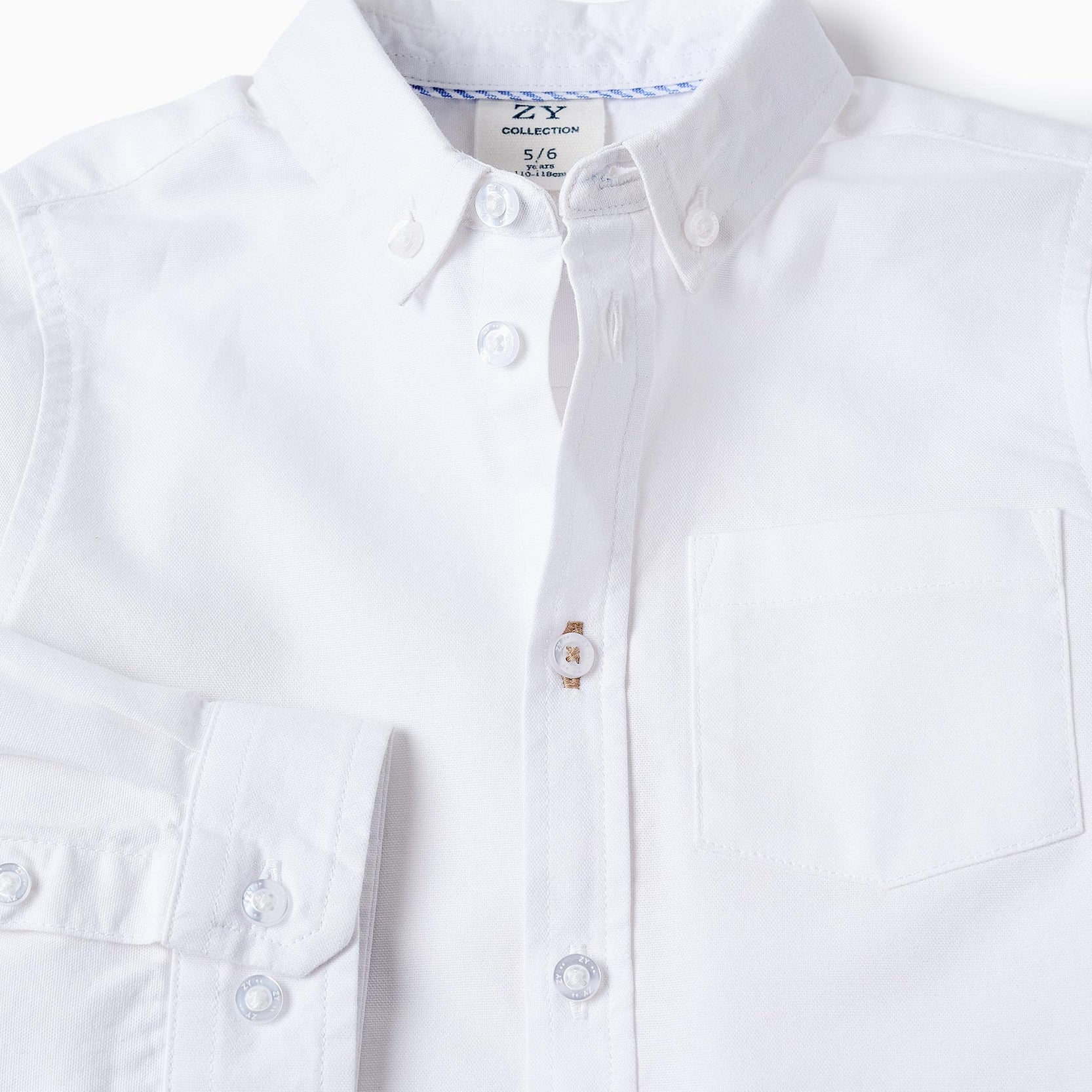 Cotton Shirt for Boys, White
