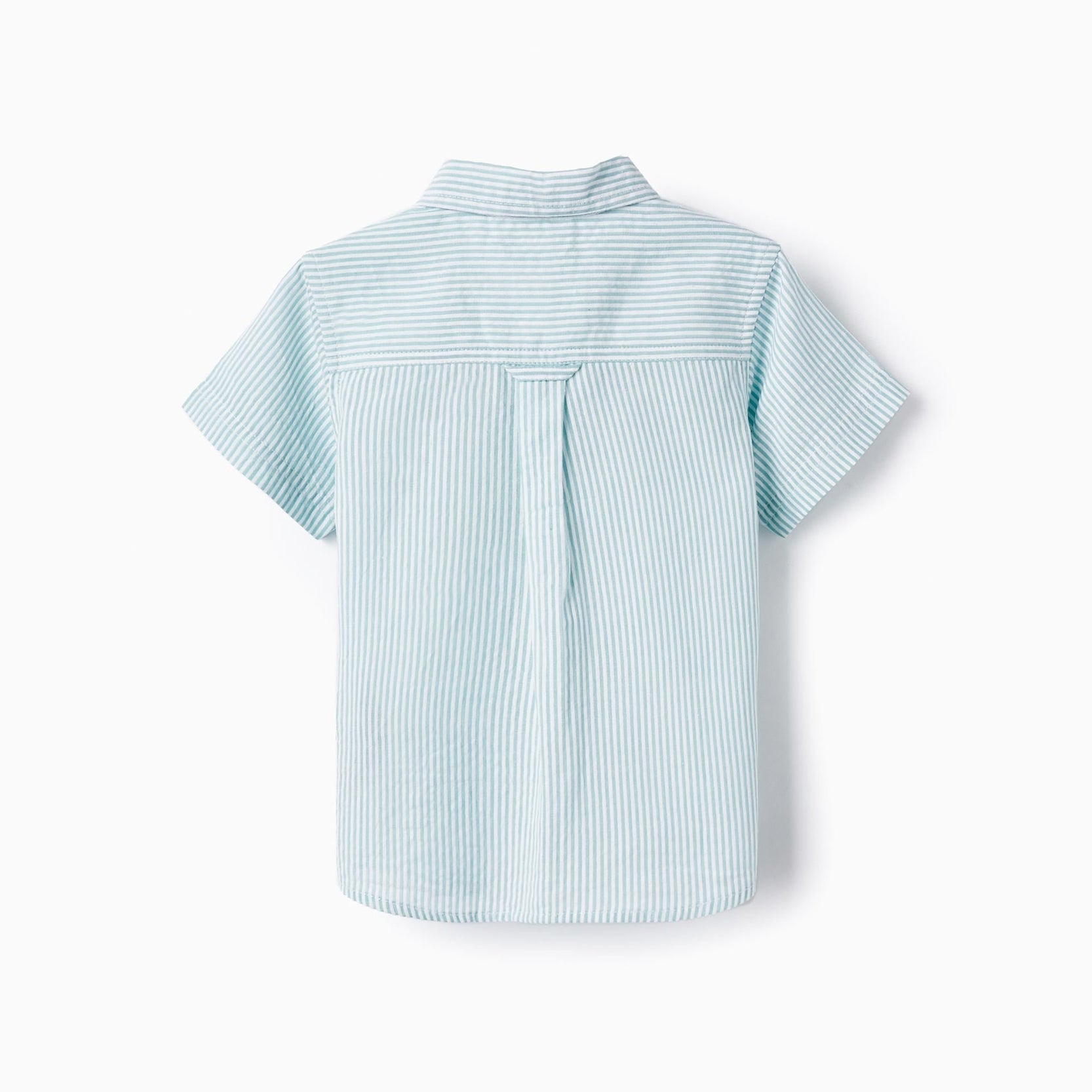 Striped Shirt for Baby Boys, Green/White