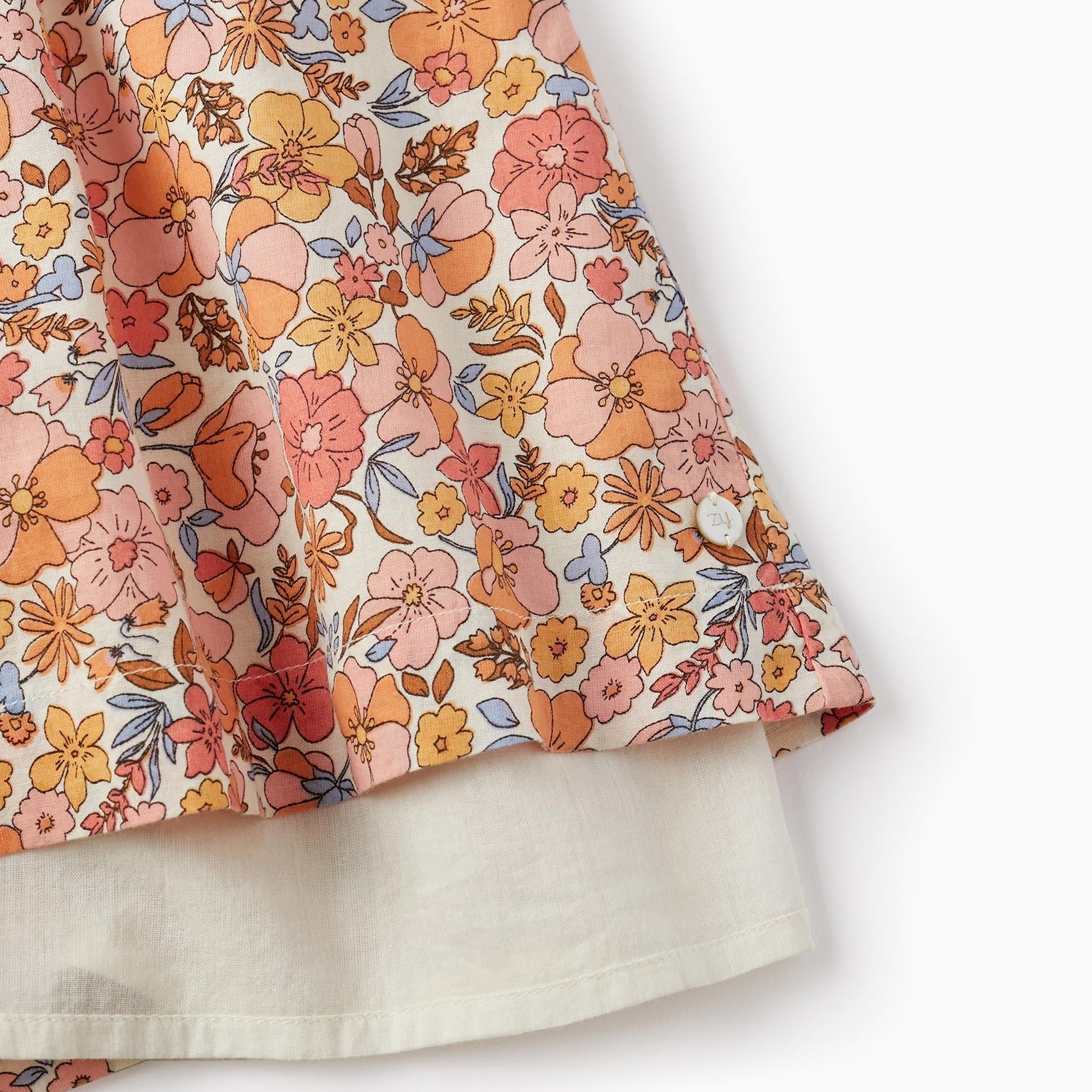 Cotton Flower Dress for Girls, Multicolour