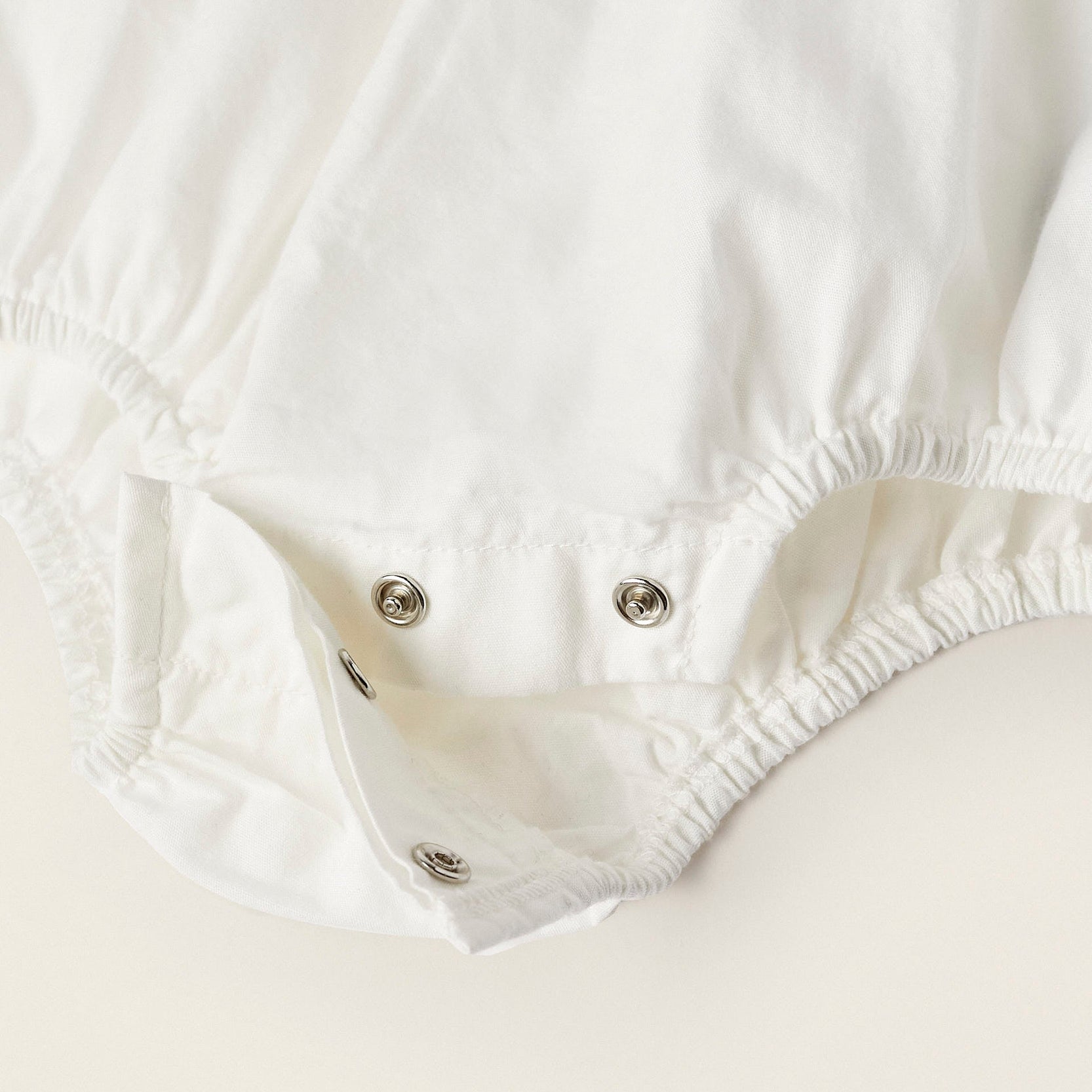 Bodysuit-Blouse in Cotton for Newborn Girls 'B&S', White