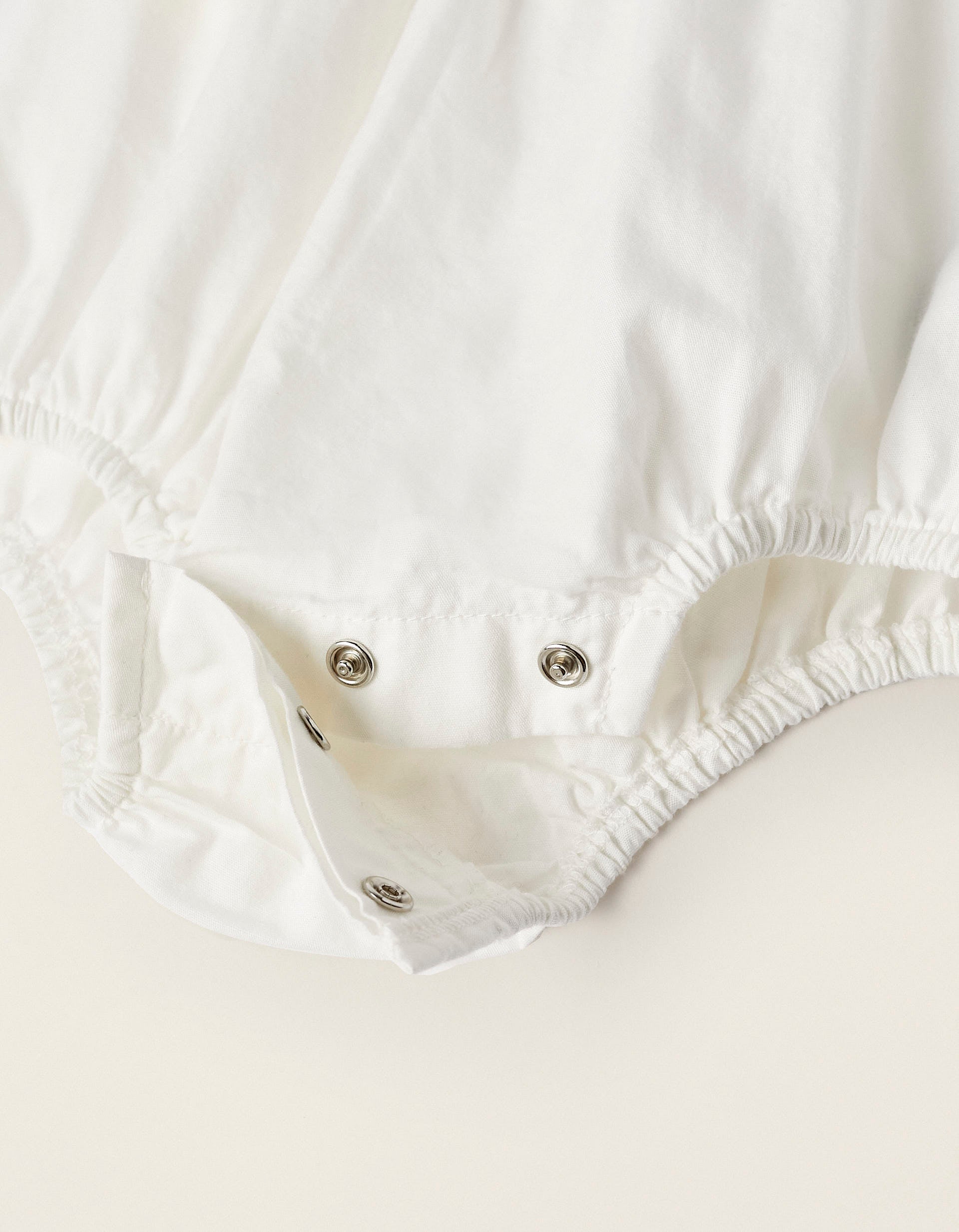 Bodysuit-Blouse in Cotton for Newborn Girls 'B&S', White