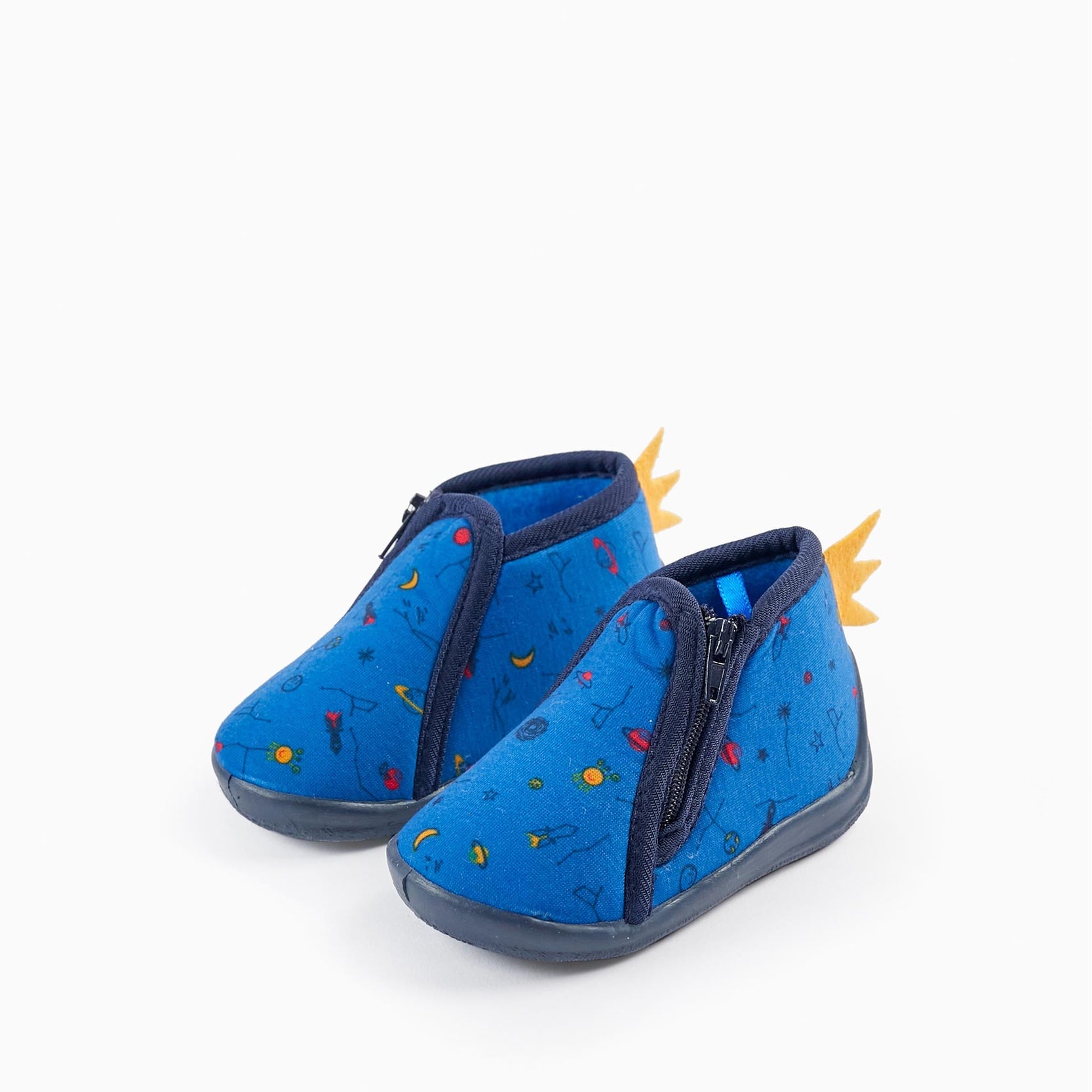 Slippers for Baby Boys 'Space', Dark Blue