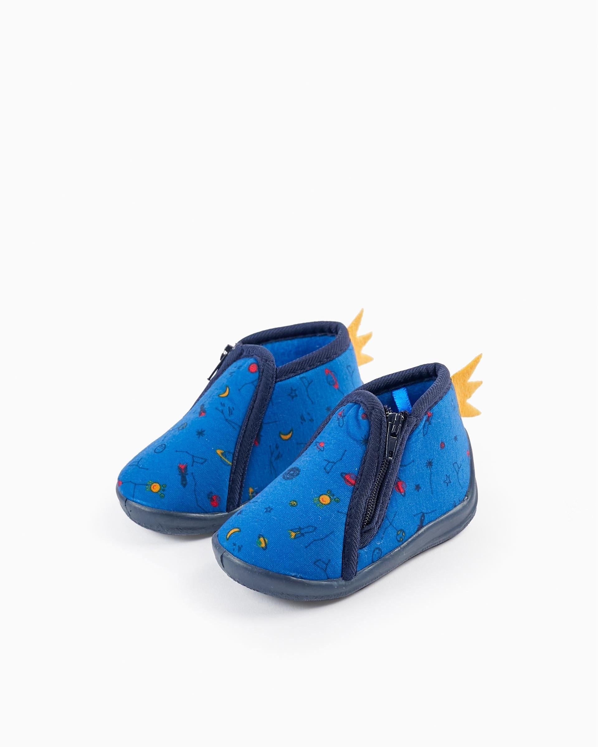 Slippers for Baby Boys 'Space', Dark Blue