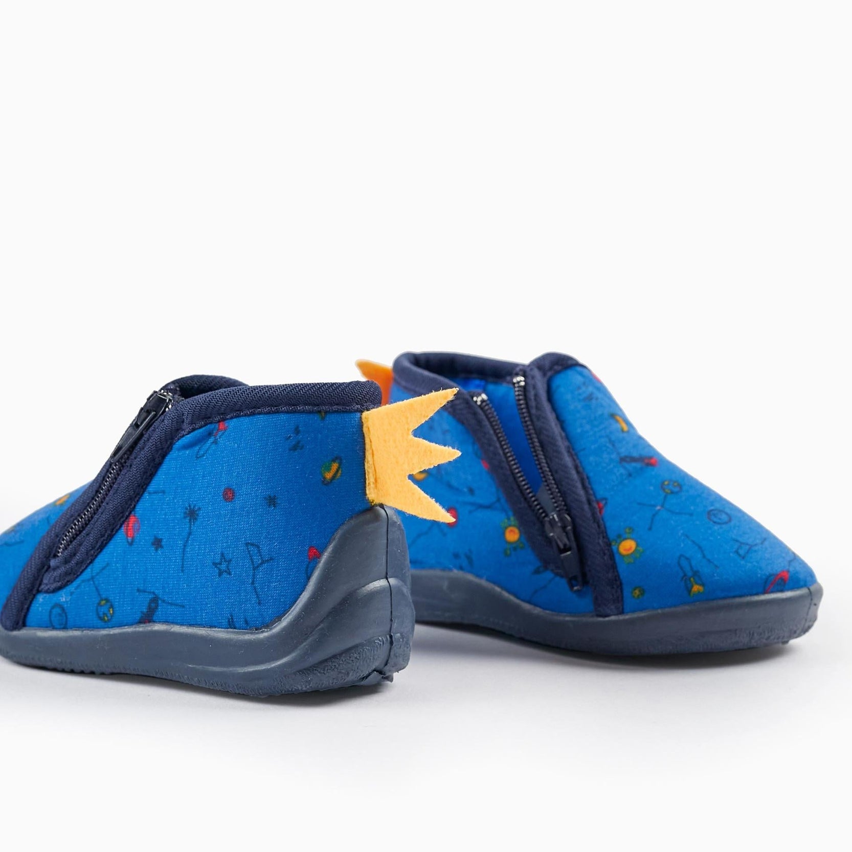 Slippers for Baby Boys 'Space', Dark Blue