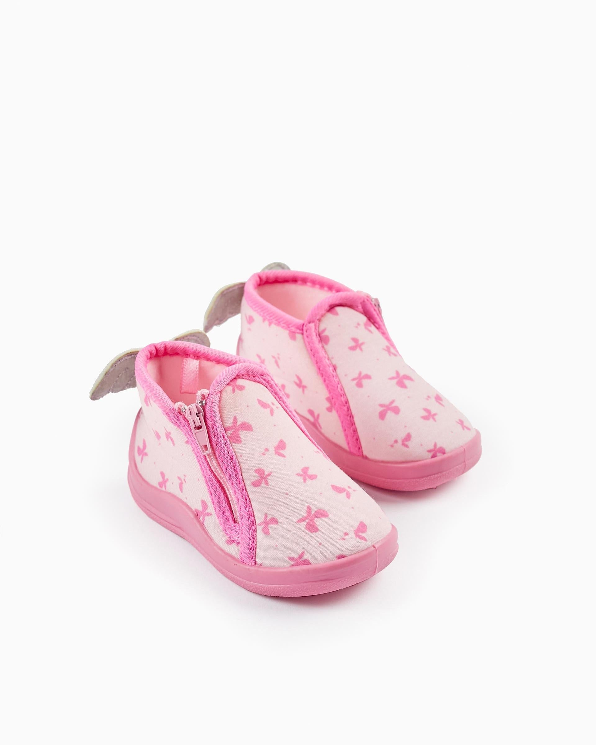 Slippers for Baby Girls 'Butterfly', Pink