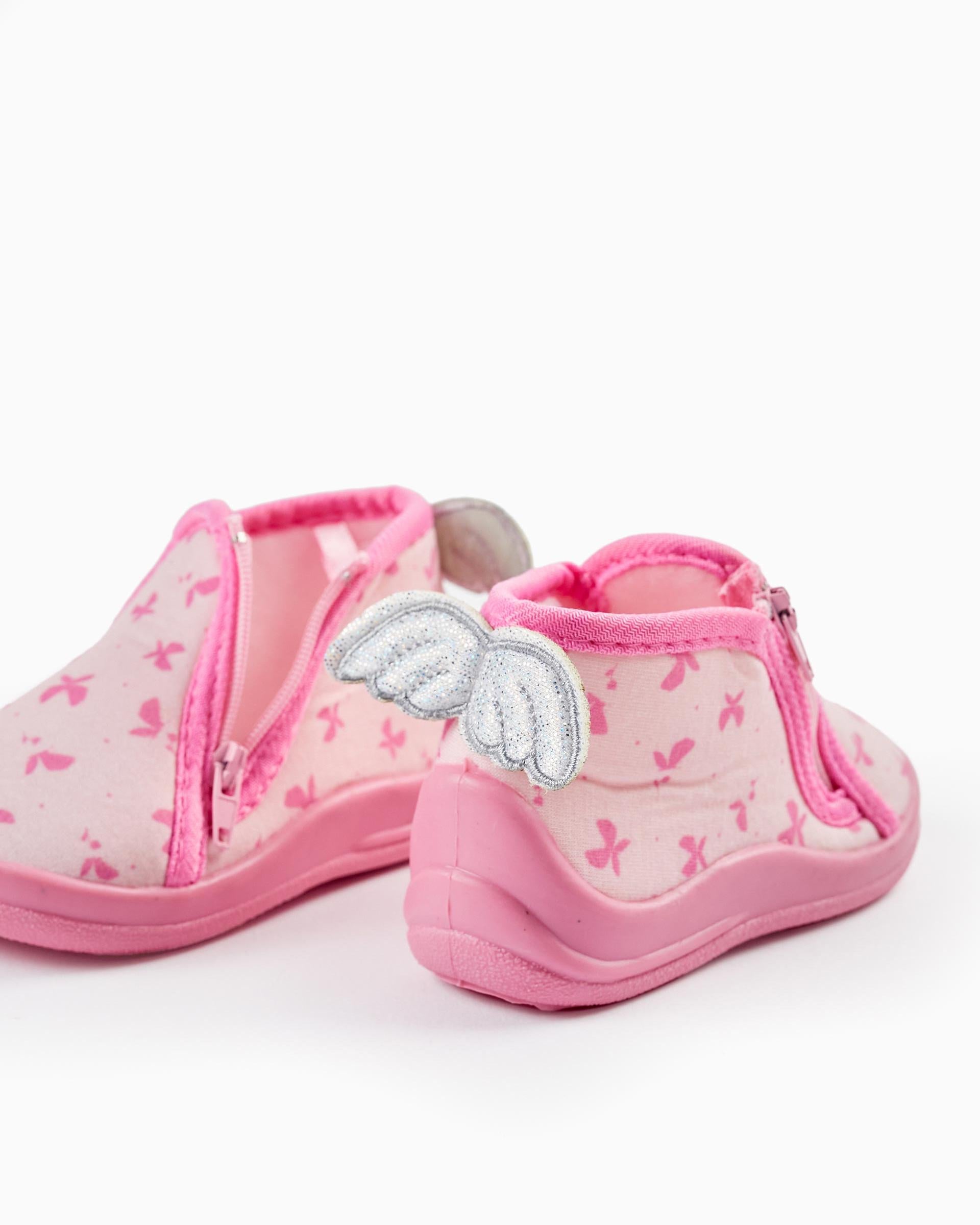 Slippers for Baby Girls 'Butterfly', Pink