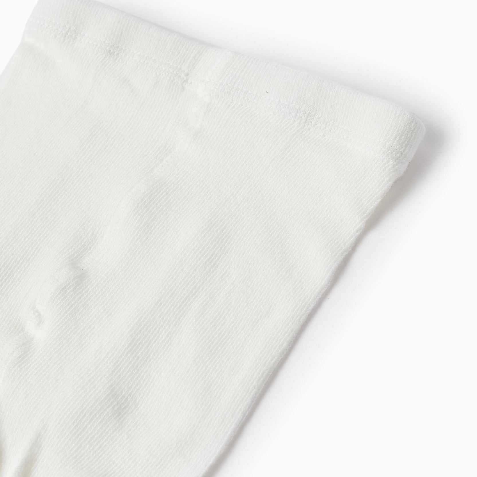 Tights for Girls, White/Yellow