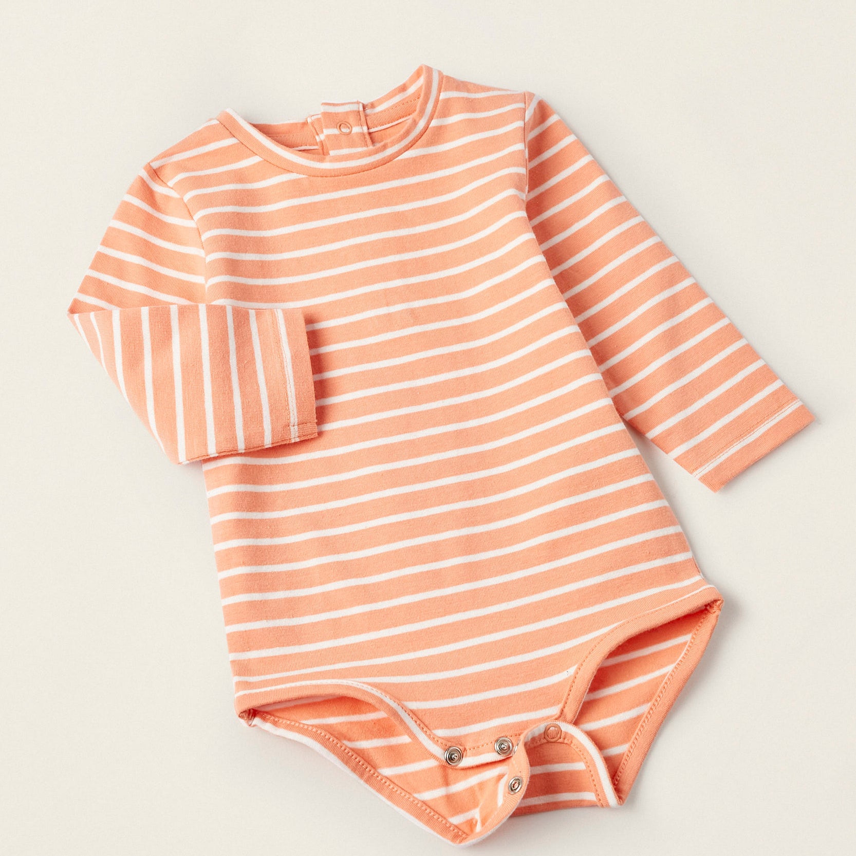 Cotton Jumpsuit + Bodysuit for Newborn Boys, Blue/Orange/White
