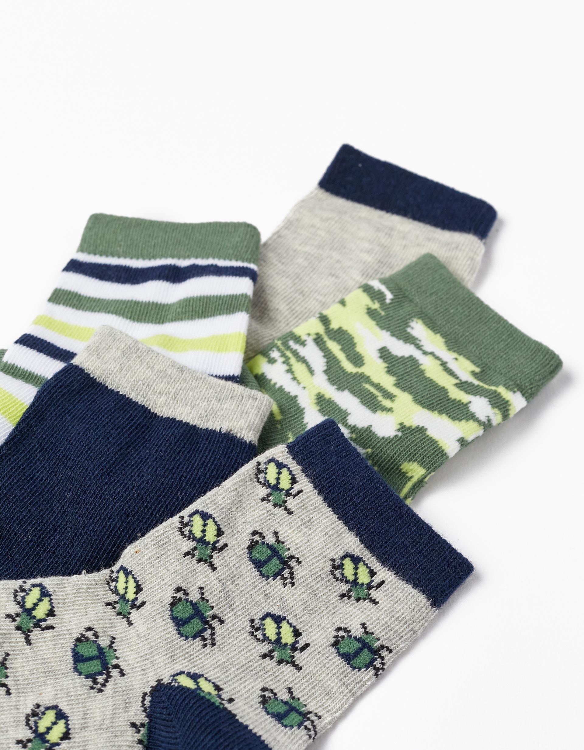 Pack of 5 Pairs of Socks for Boys, Multicolour