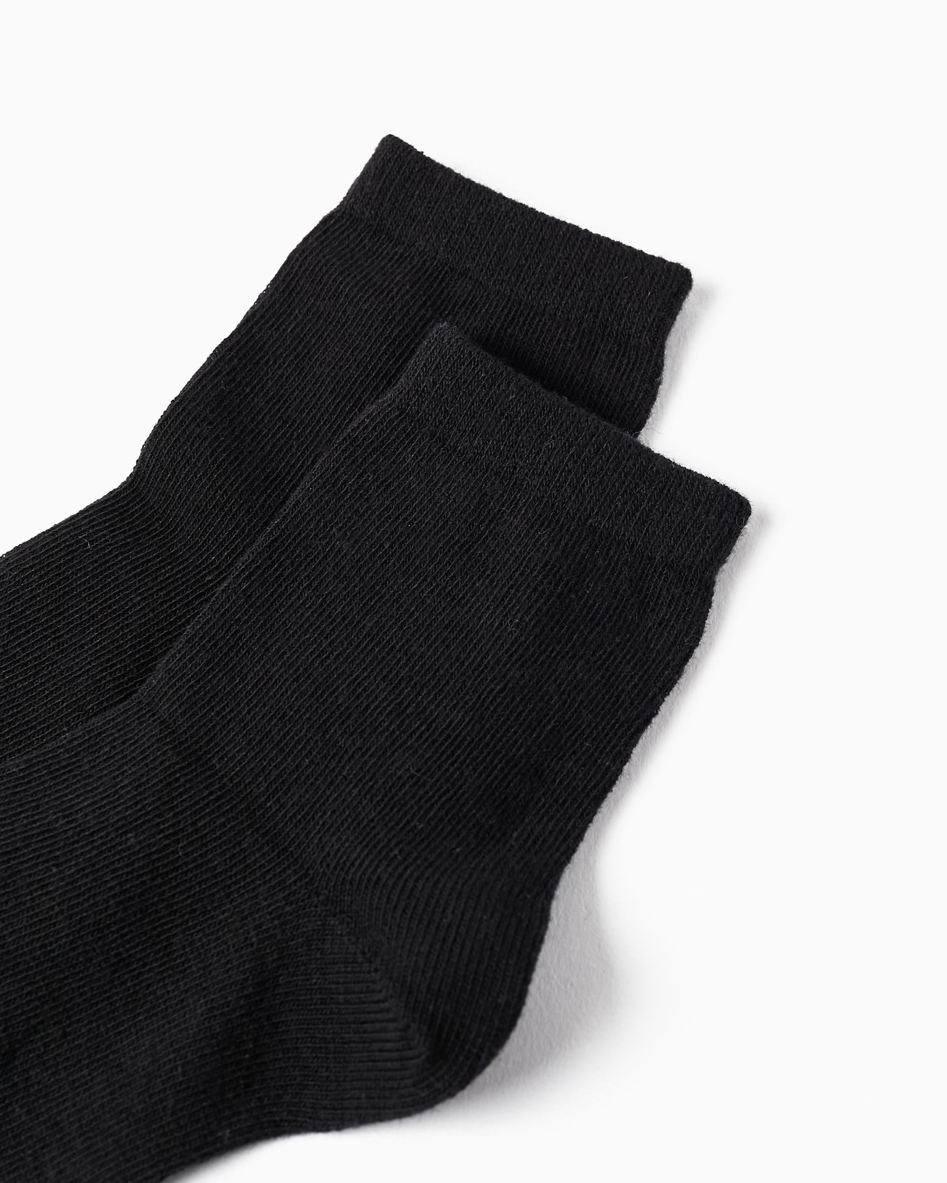 Pack of 2 Pairs of Socks for Children, Black